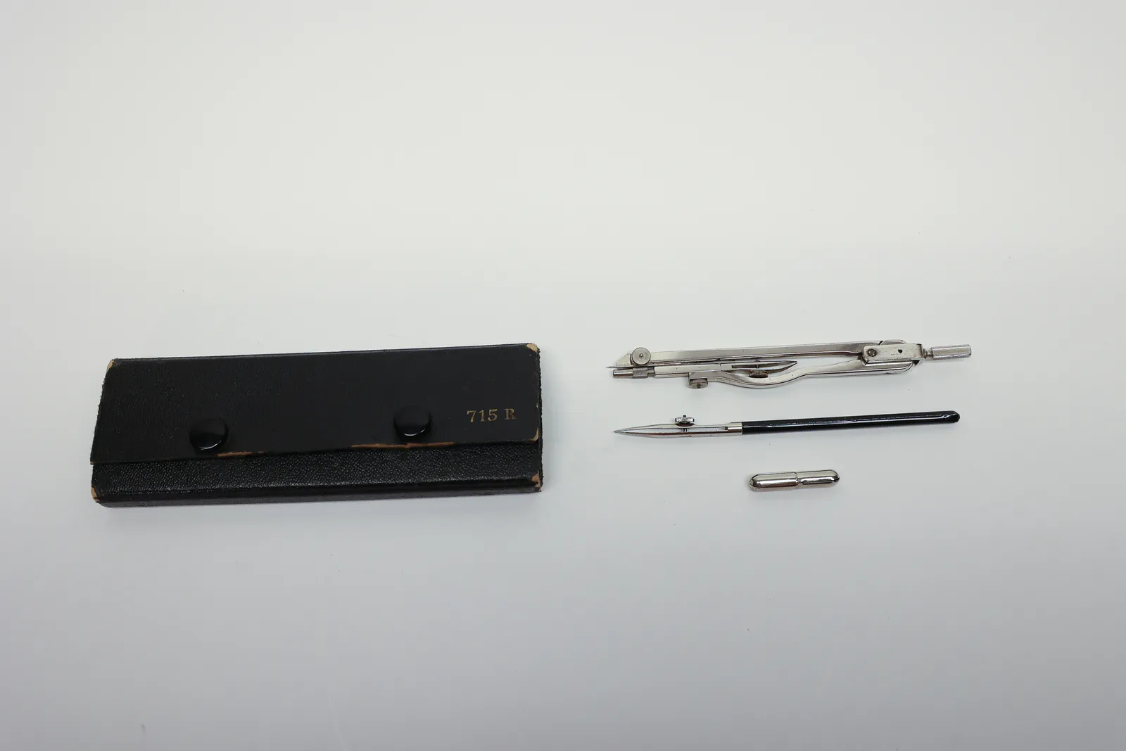 German Drafting Compass Set No. 715 R, Fitted Case