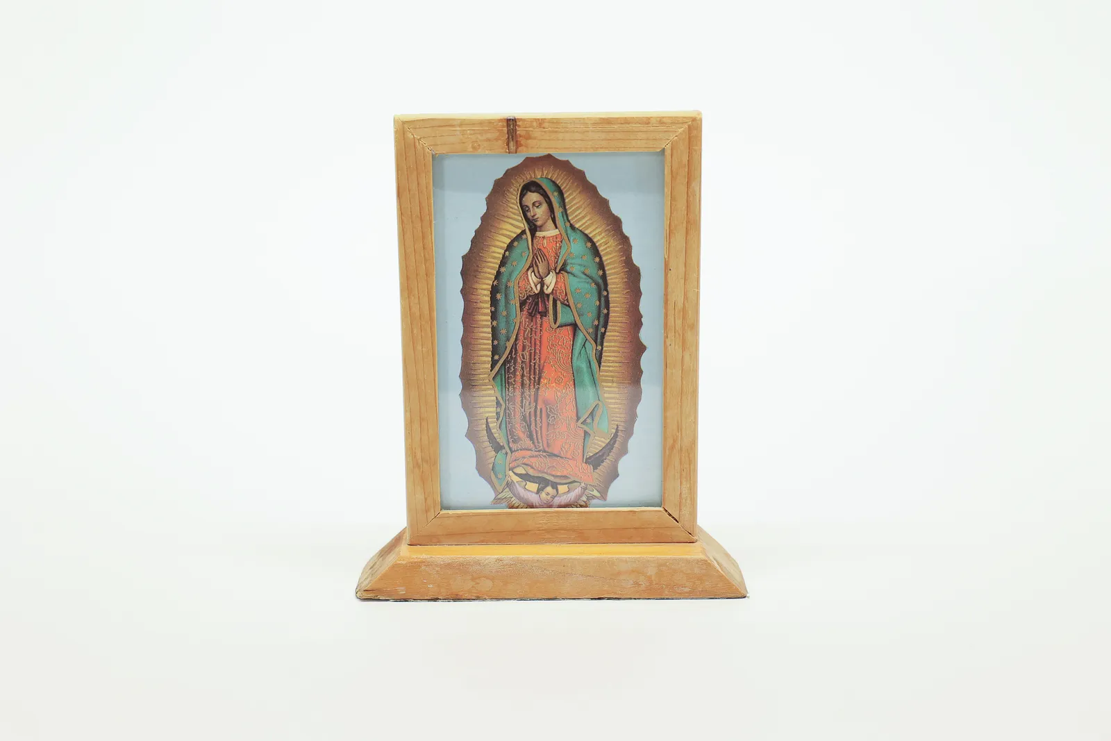 Our Lady of Guadalupe Wood Framed Devotional Sign