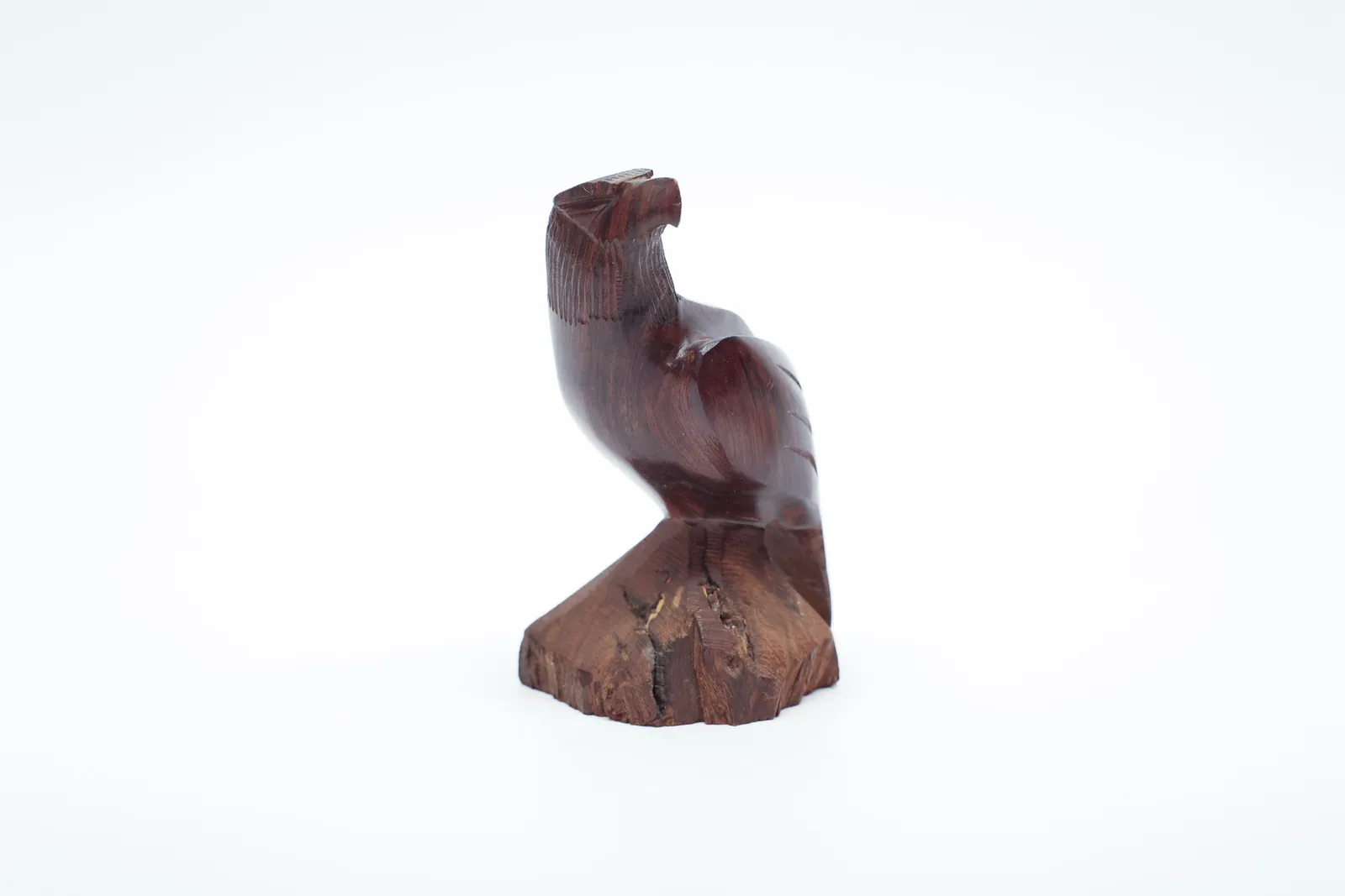 Ironwood Carved Eagle Sculpture, Mexican Folk Art