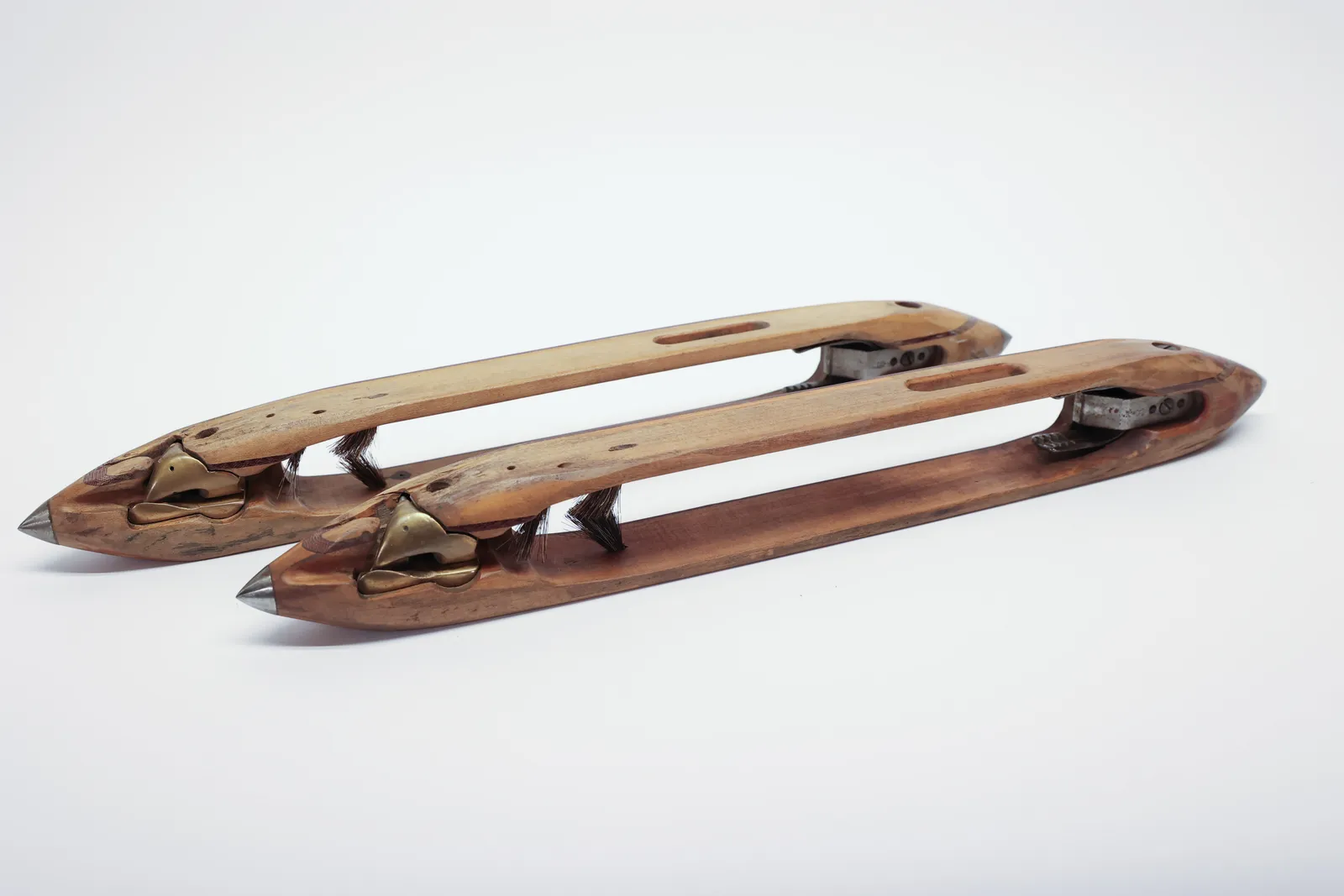 Pair of Wooden Loom Shuttles