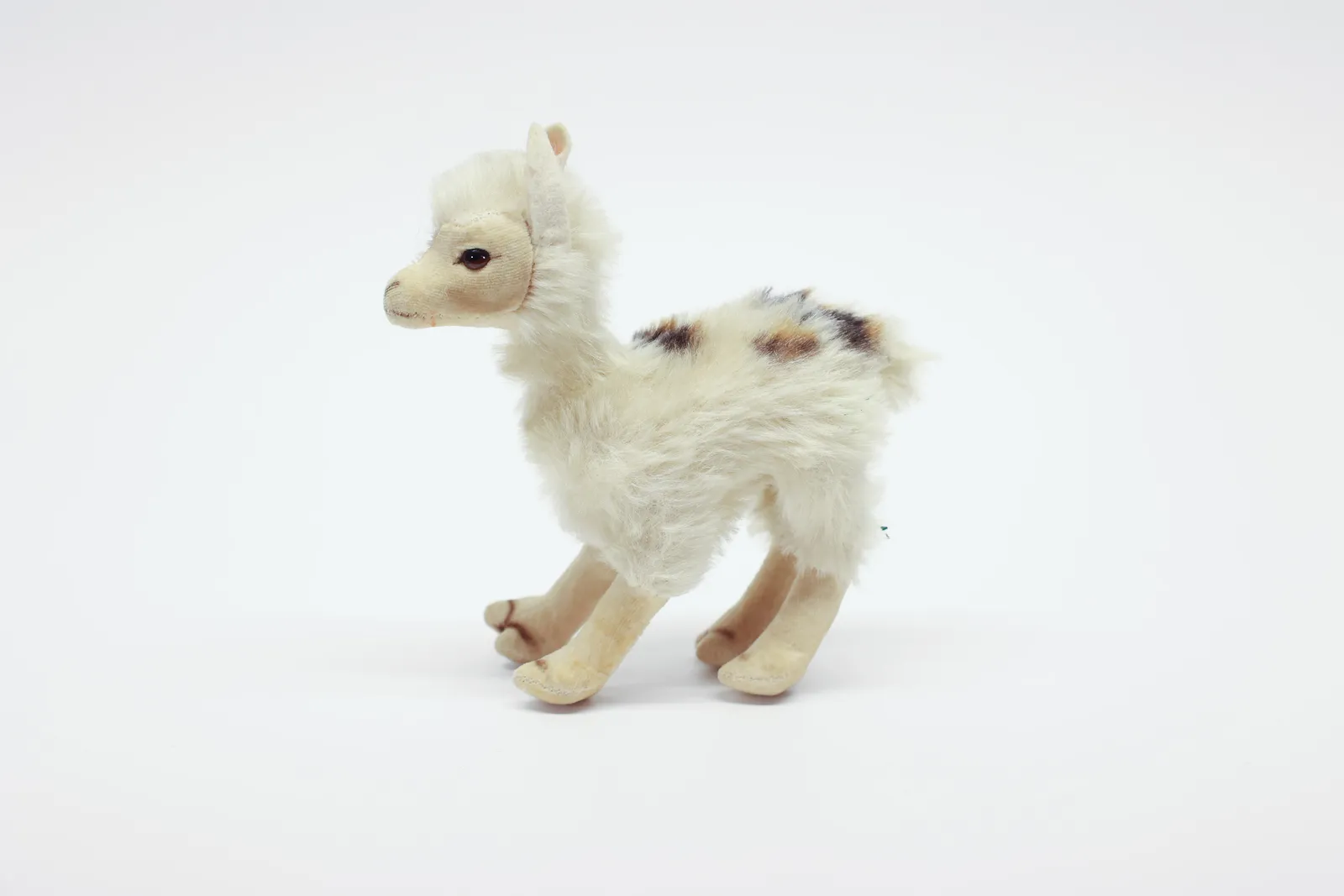 Steiff Mohair Llama Figure, Button Missing