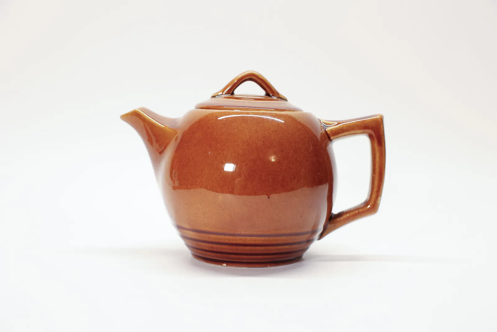 Vintage McCoy Pottery Brown Teapot USA