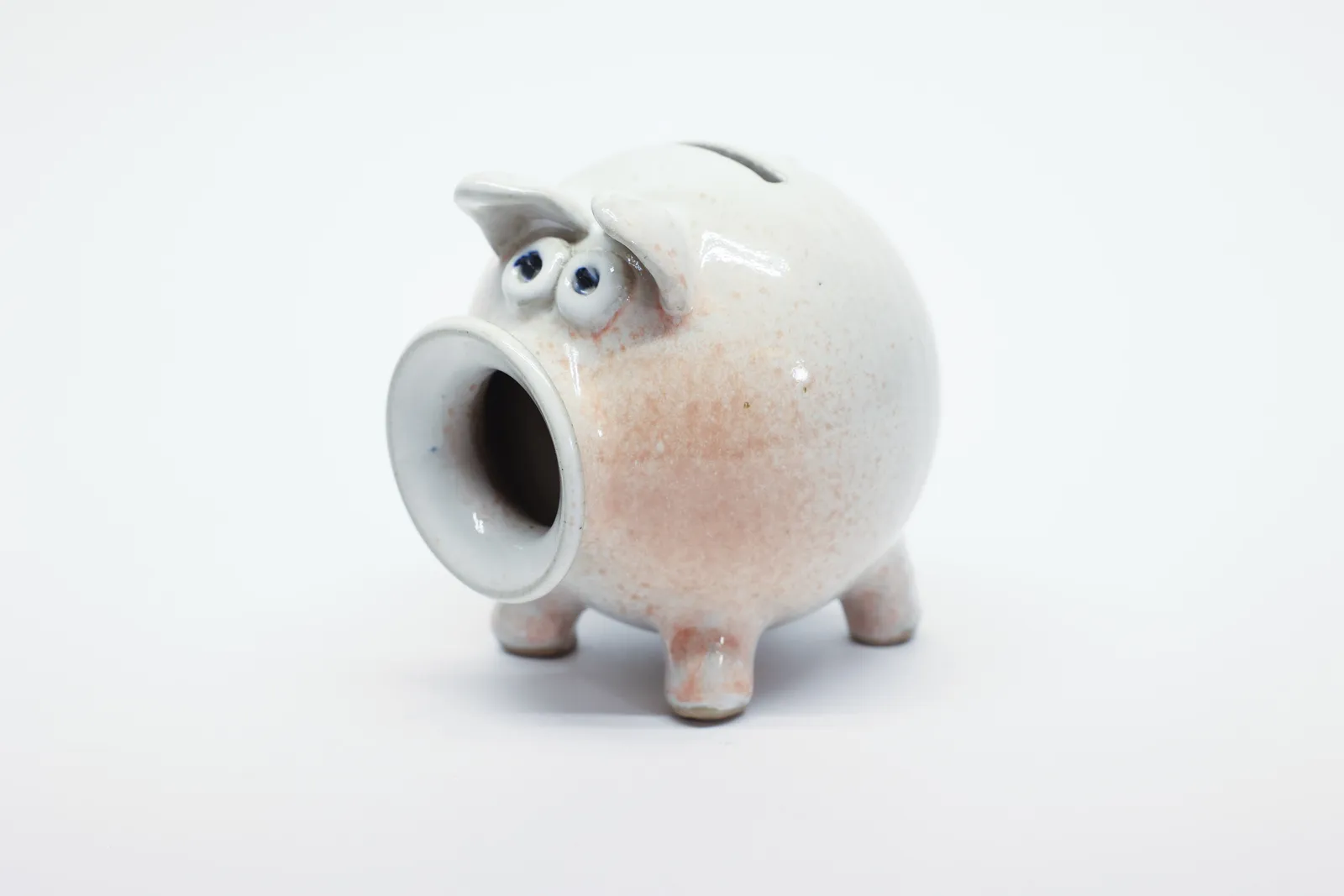 Studio Pottery Piggy Bank, Signed & Dated '97