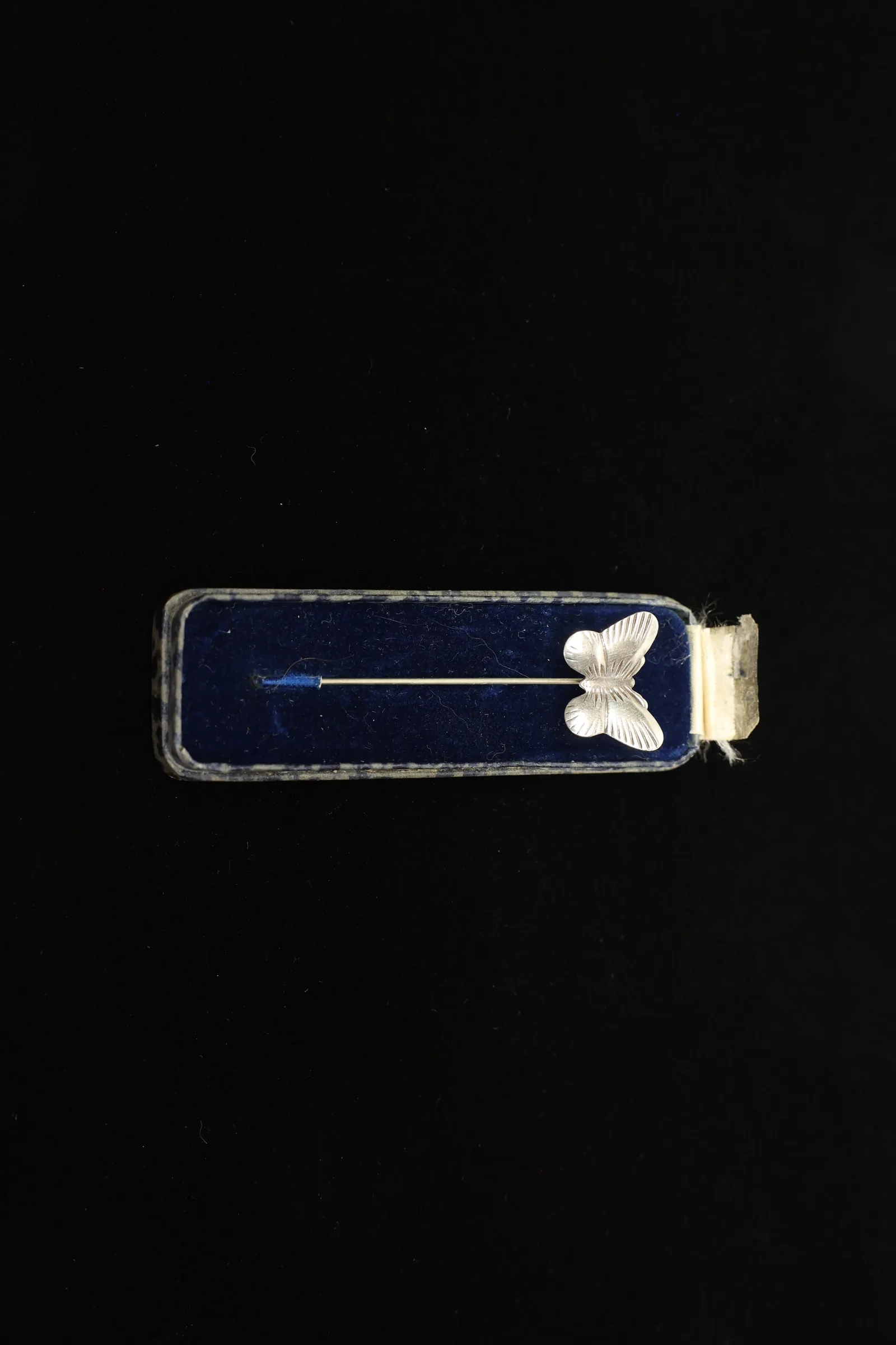 Sterling Silver Butterfly Stickpin, Orig. Box