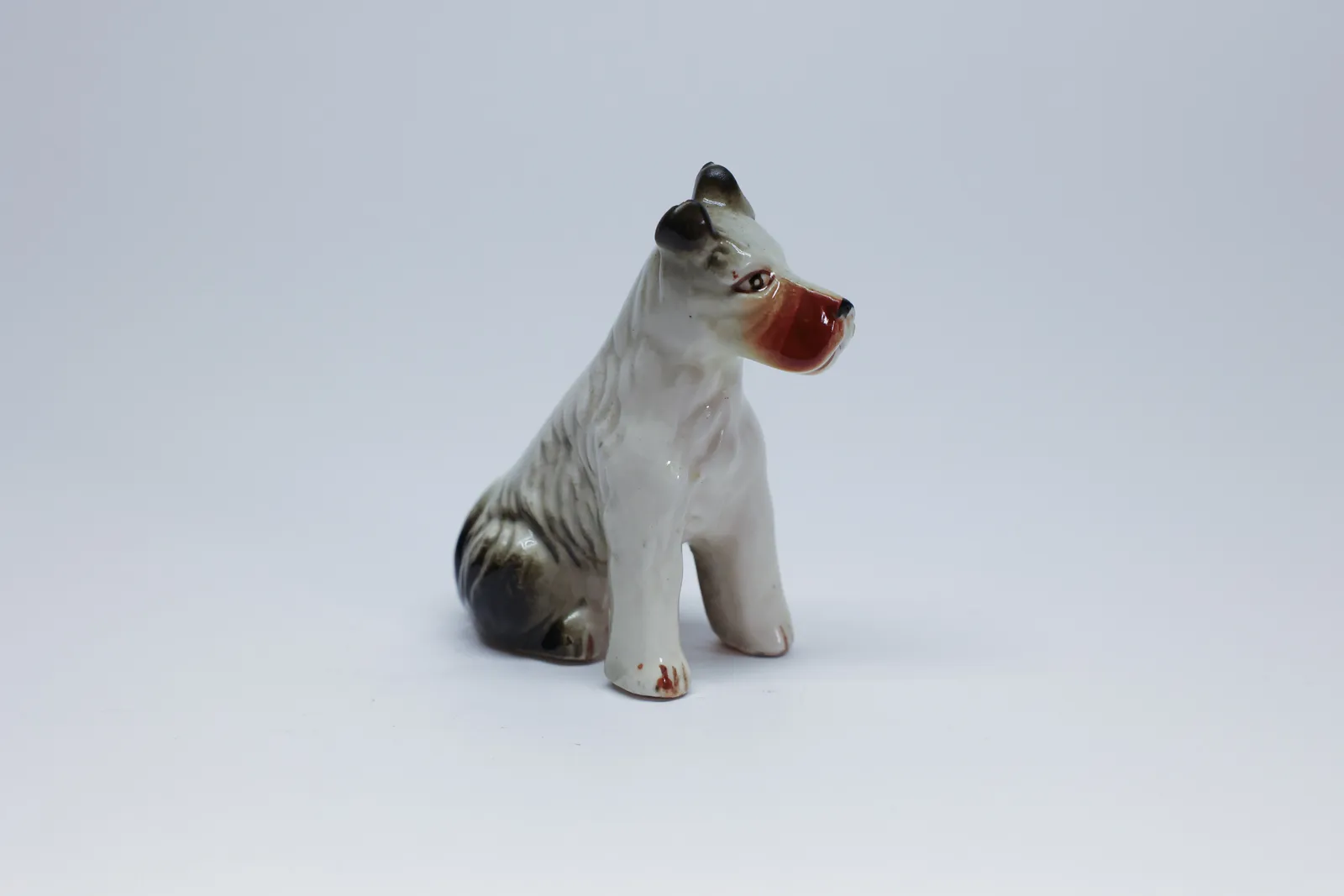 Vintage Porcelain Wire Fox Terrier Figurine