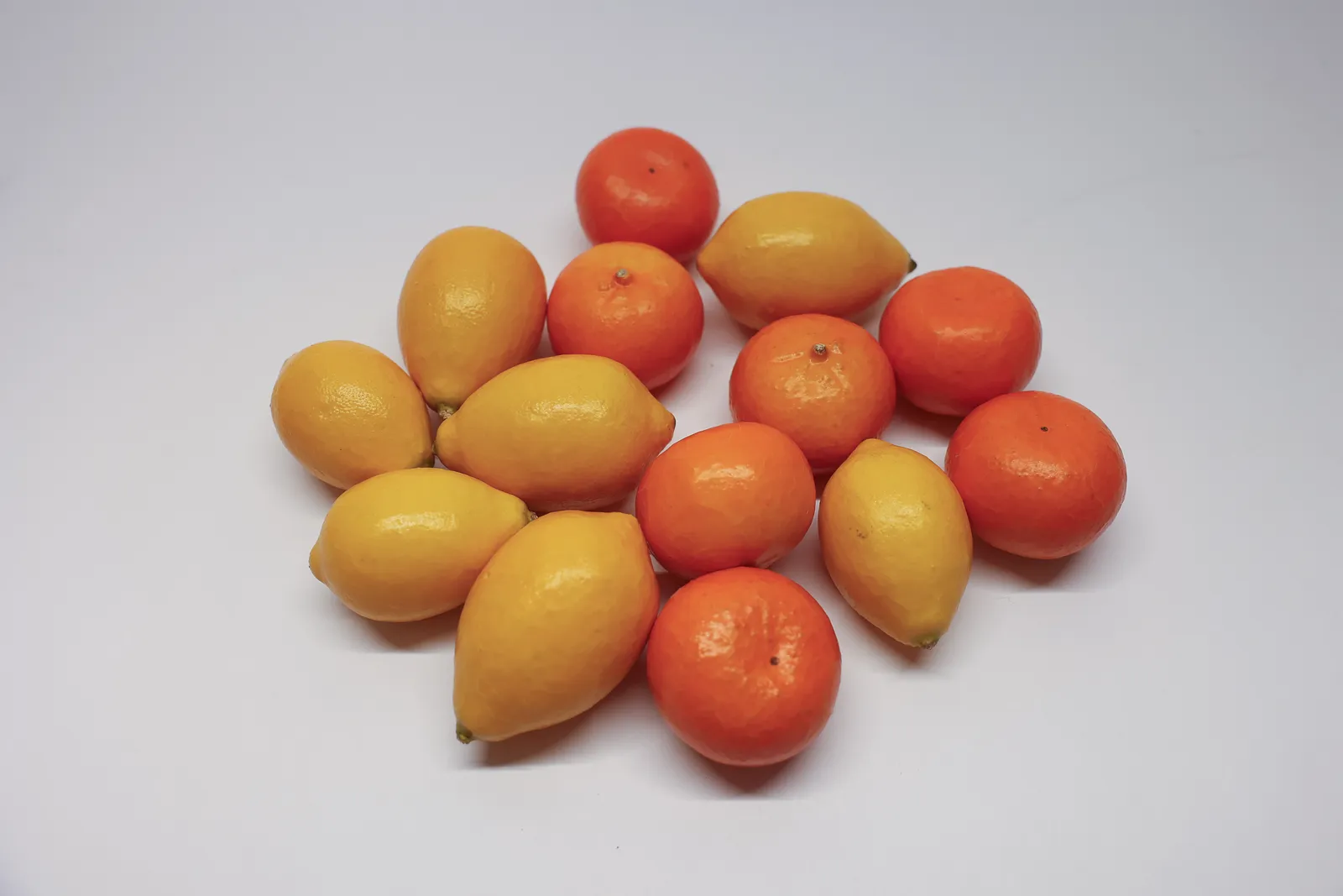 Faux Fruit Lot 14pc Lemons Clementines Decor