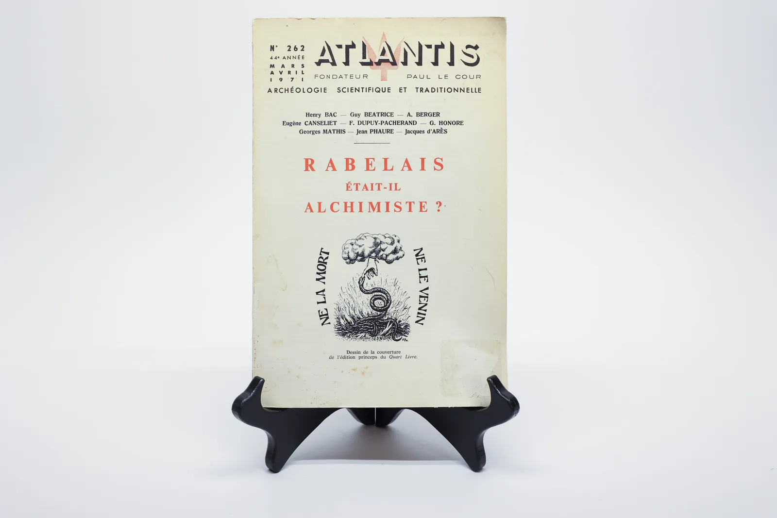 1971 Atlantis Journal, Rabelais Alchemist Esoteric
