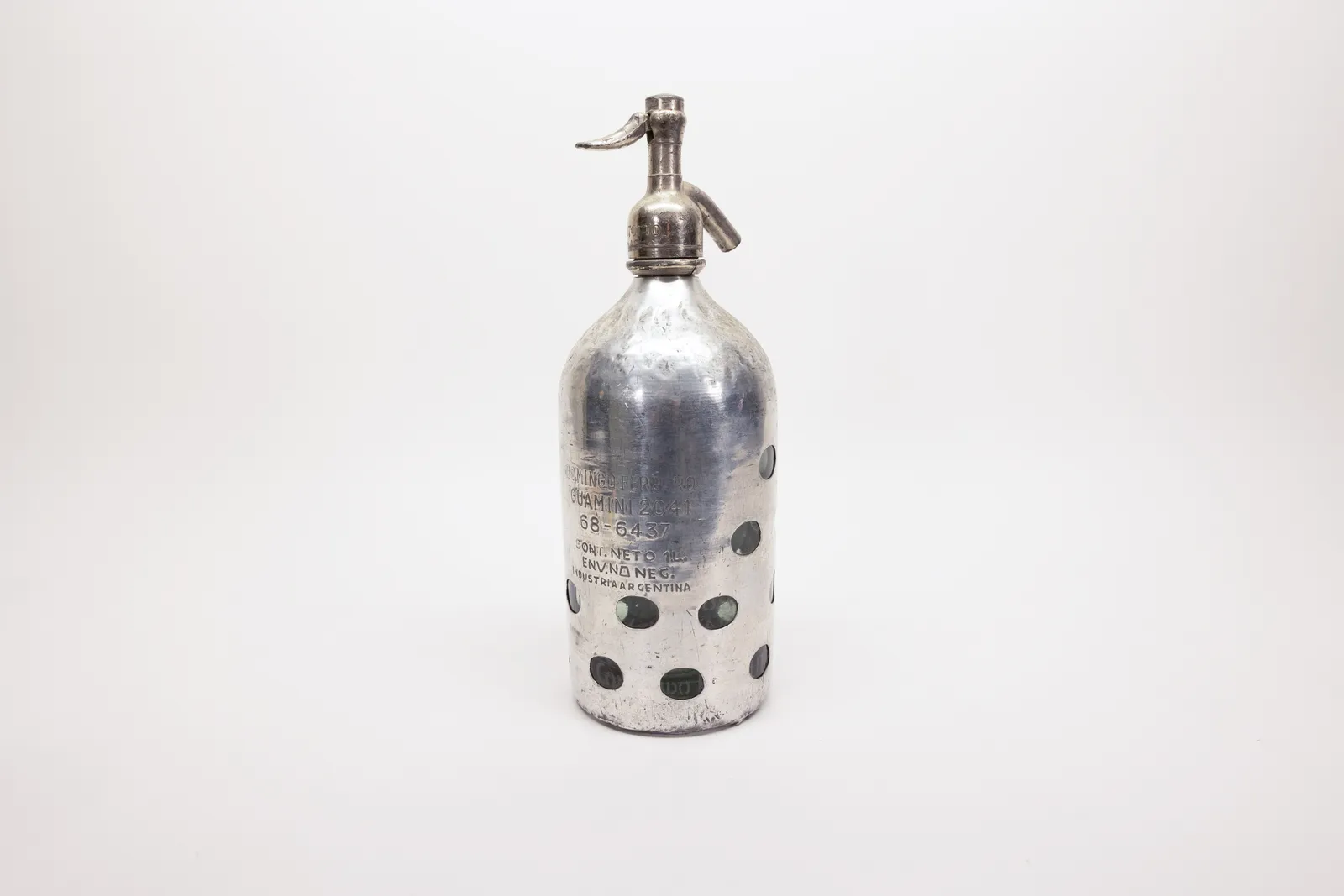 Argentine Soda Siphon Bottle, Domingo Ferraro