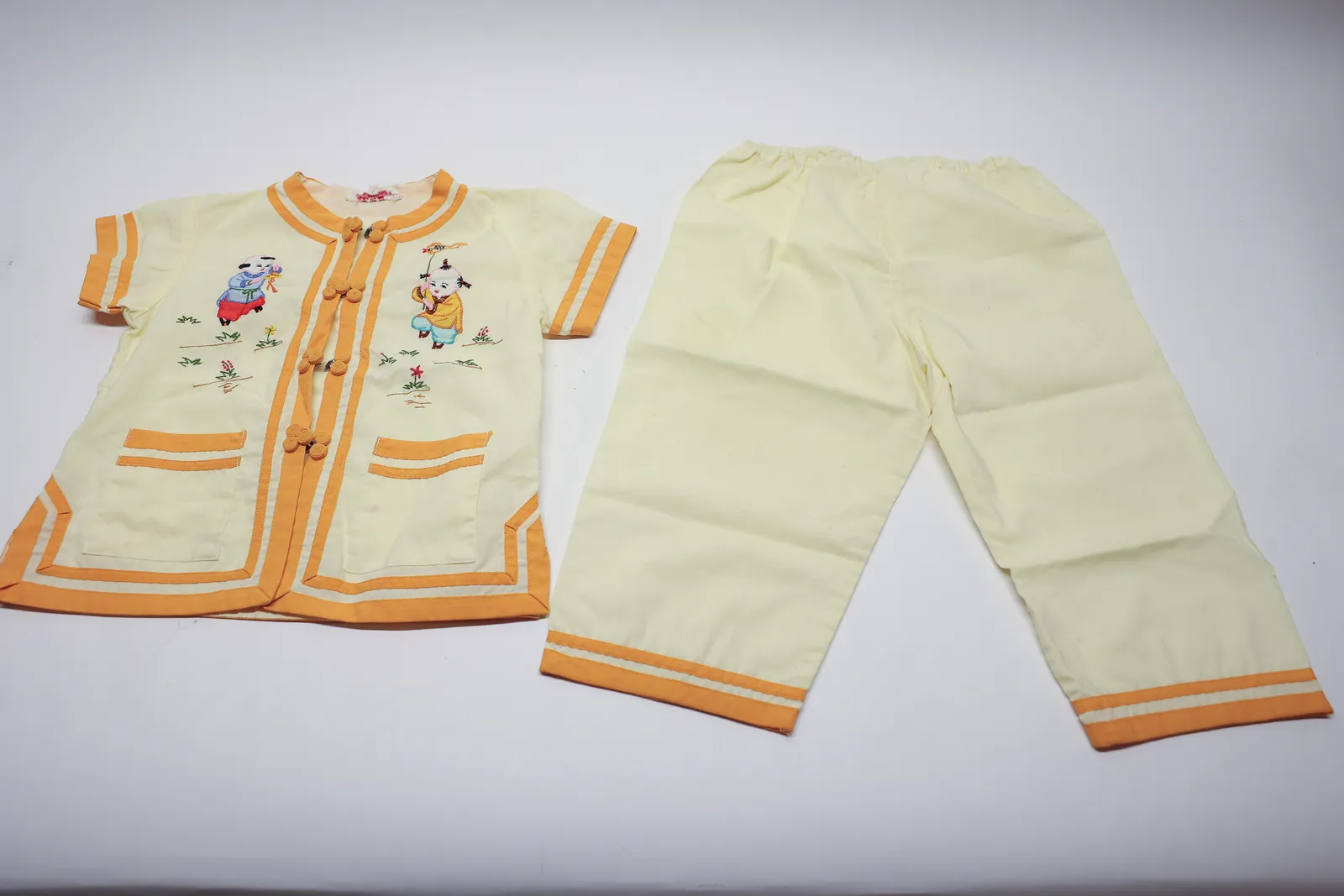 Vintage Plum Blossoms Children's 2pc Suit Set