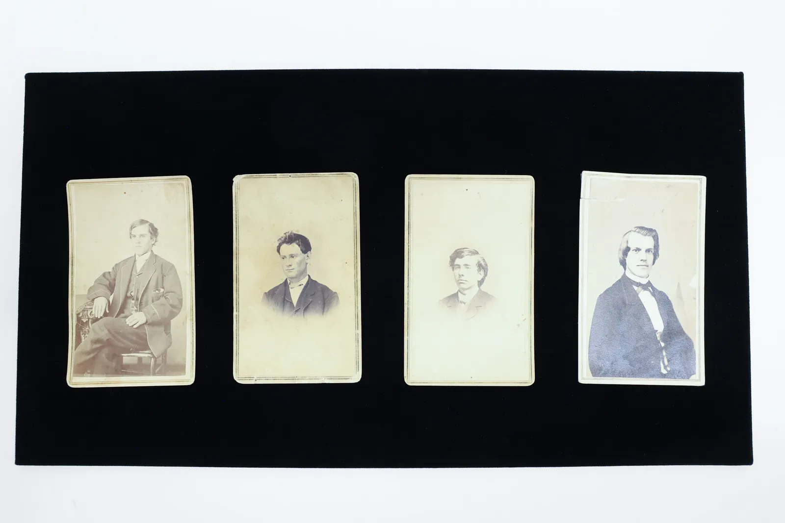 Lot of 4 Antique CDV Portrait Photos, Ohio