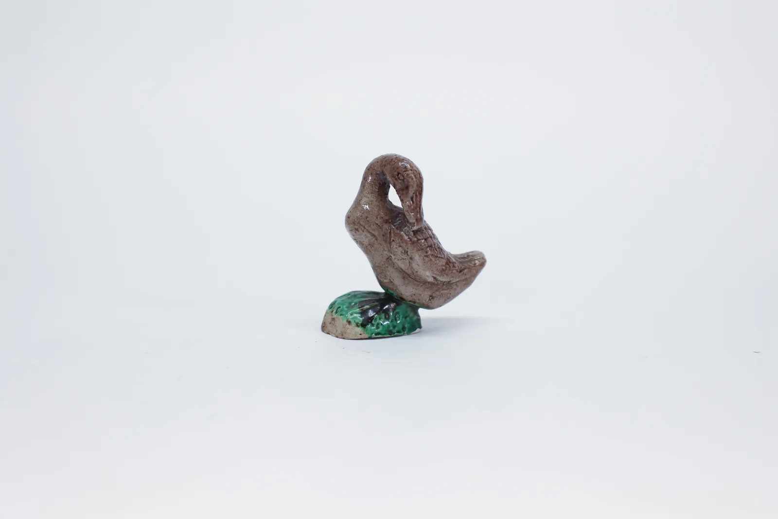 Mini Chinese Mud Duck/Goose Ceramic Figurine