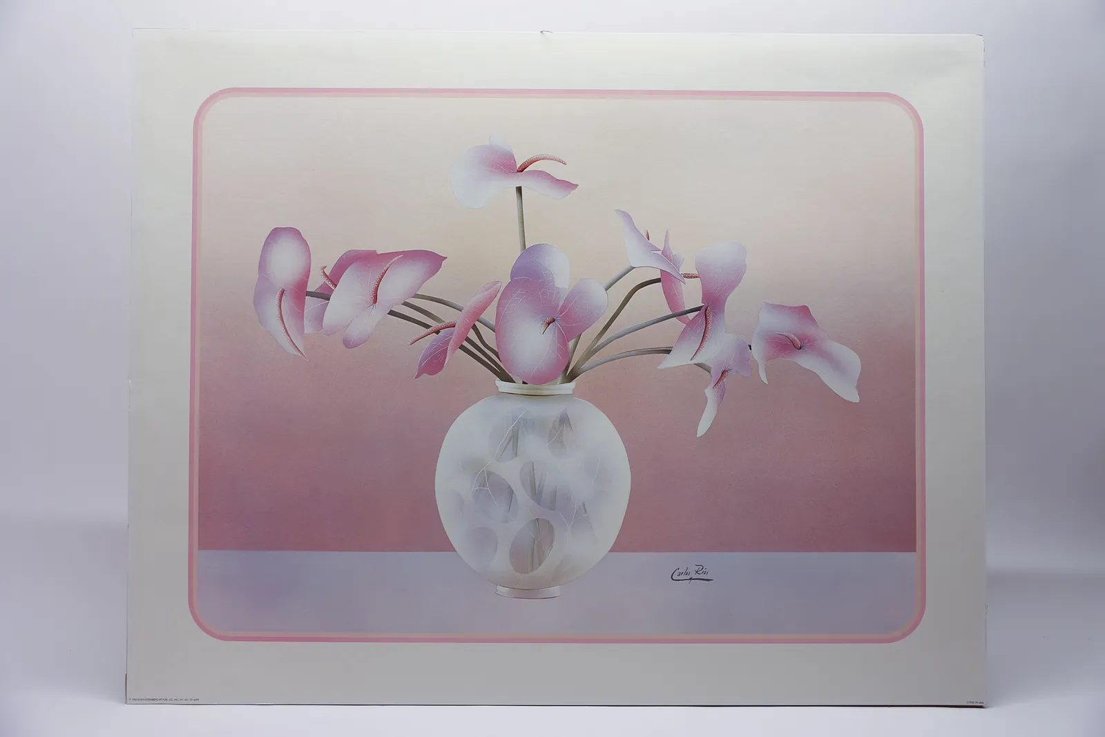 Carlos Rios Calla Lilies Poster, Mid-Century