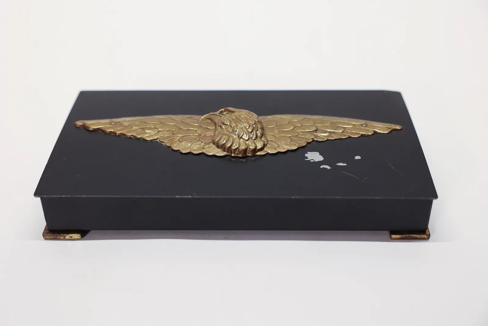 Park Sherman Cigarette Box Brass Pilot Wings