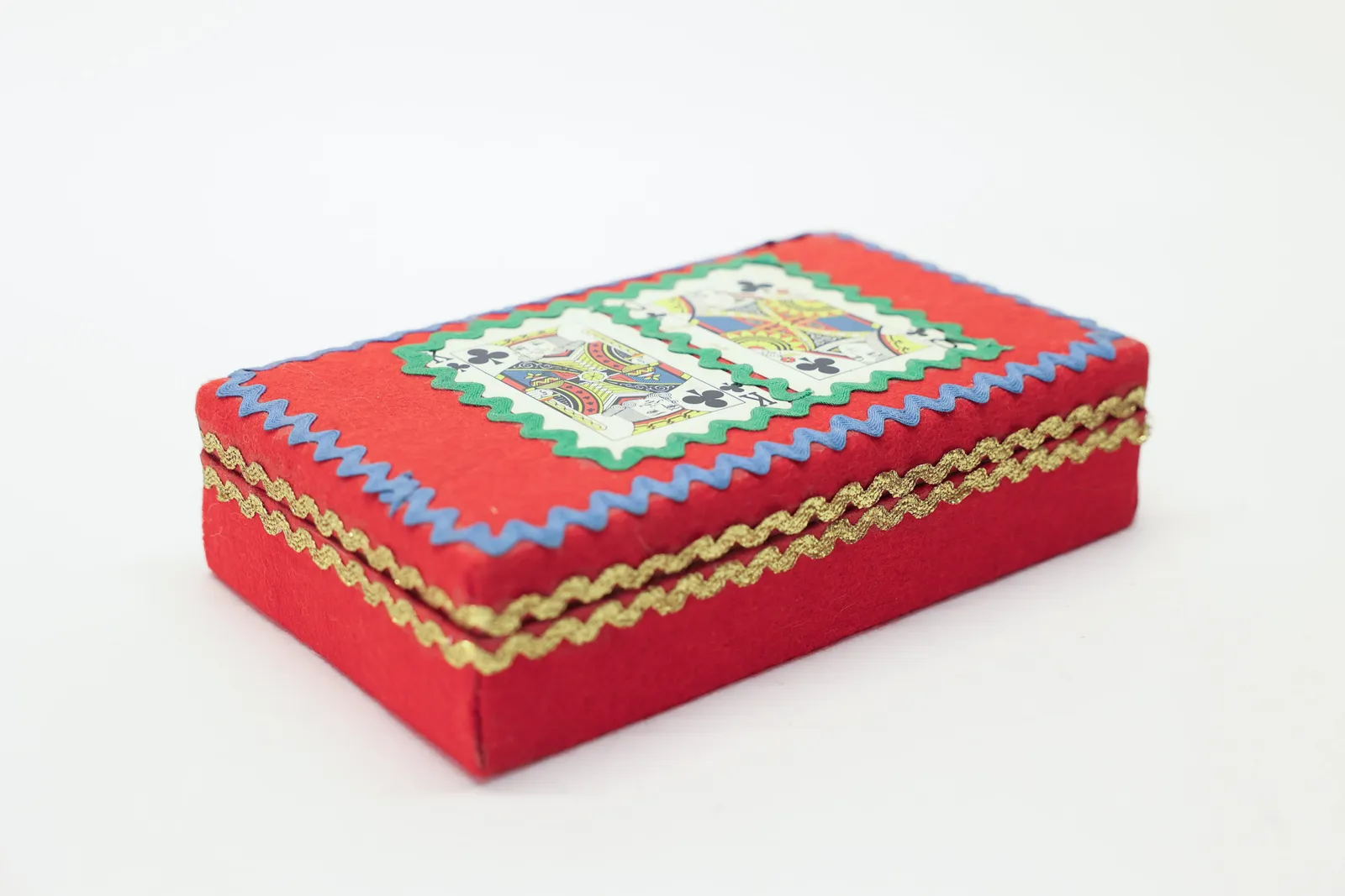 Homemade Felt & Rik Rak Card Box