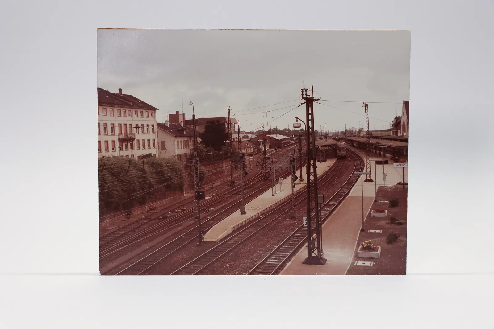 Vintage Worms Germany Train Station Photograph