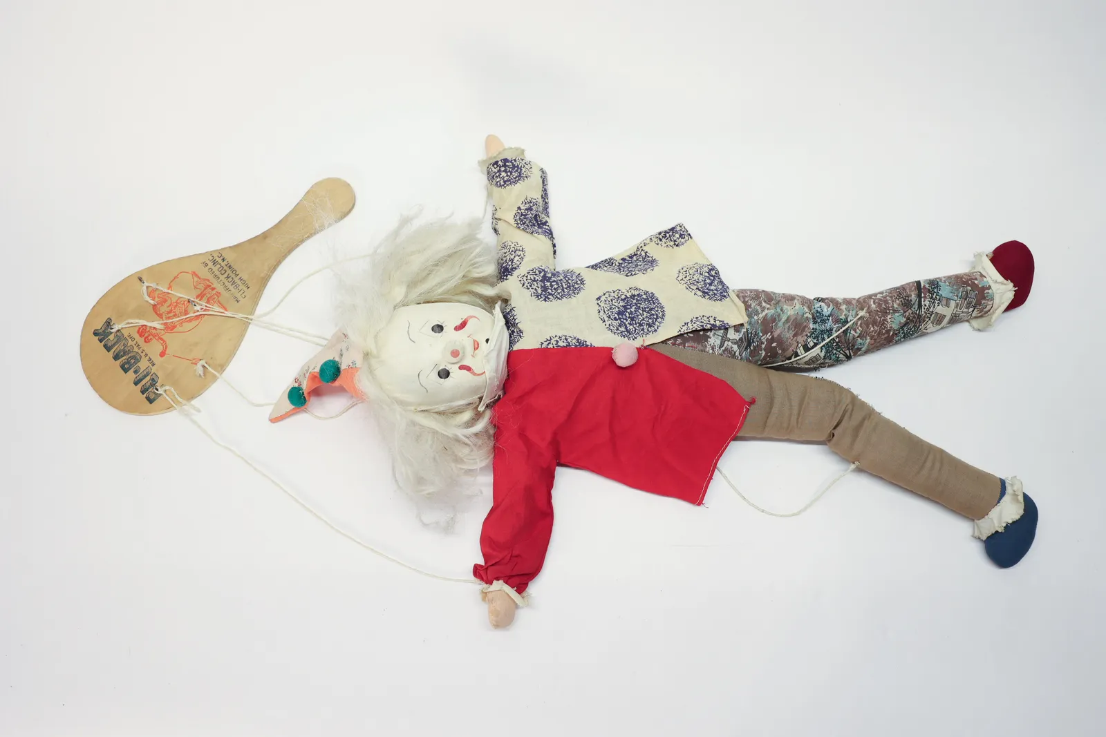 Homemade Clown Marionette Doll