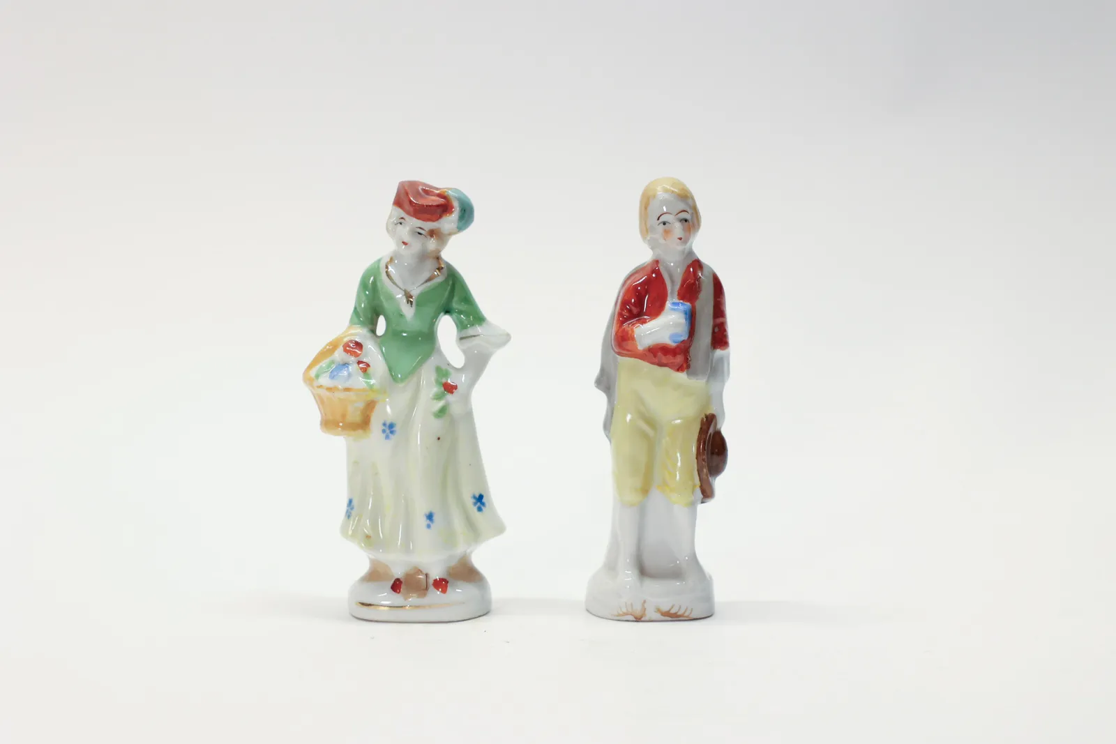 Pair Occupied Japan Porcelain Figurines