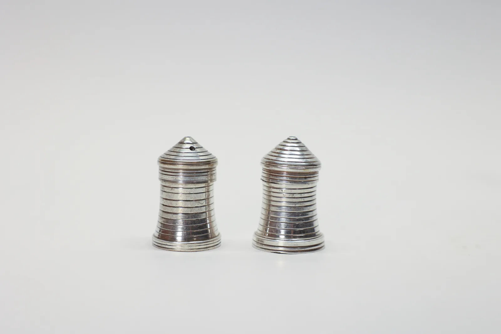 Silvertone Salt & Pepper Shakers, India