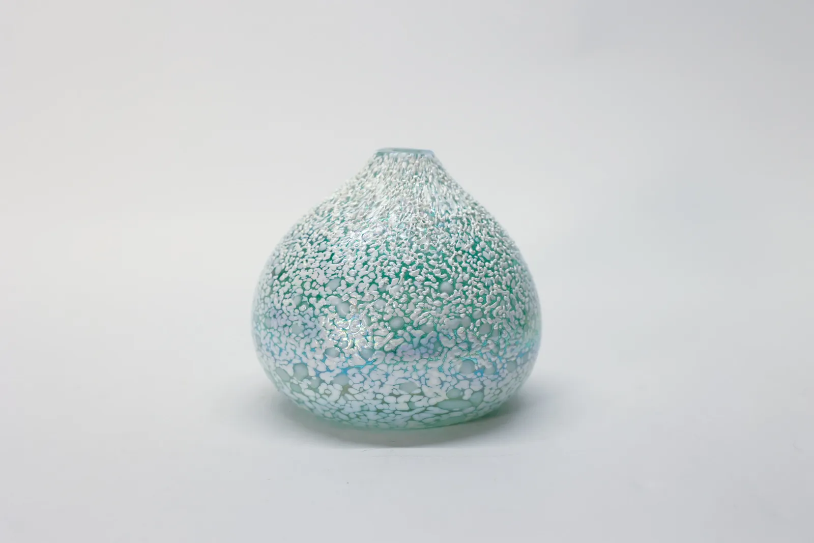Spatterware Glass Vase, Unsigned