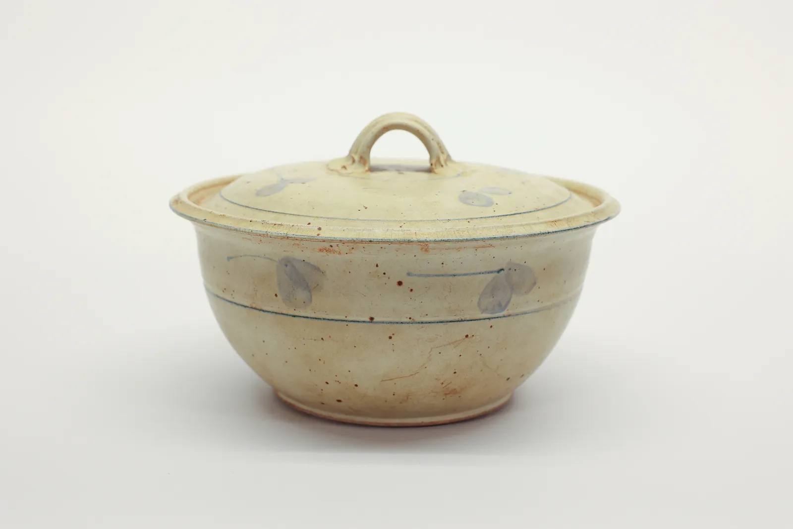 Signed Studio Pottery Stoneware Lidded Casserole