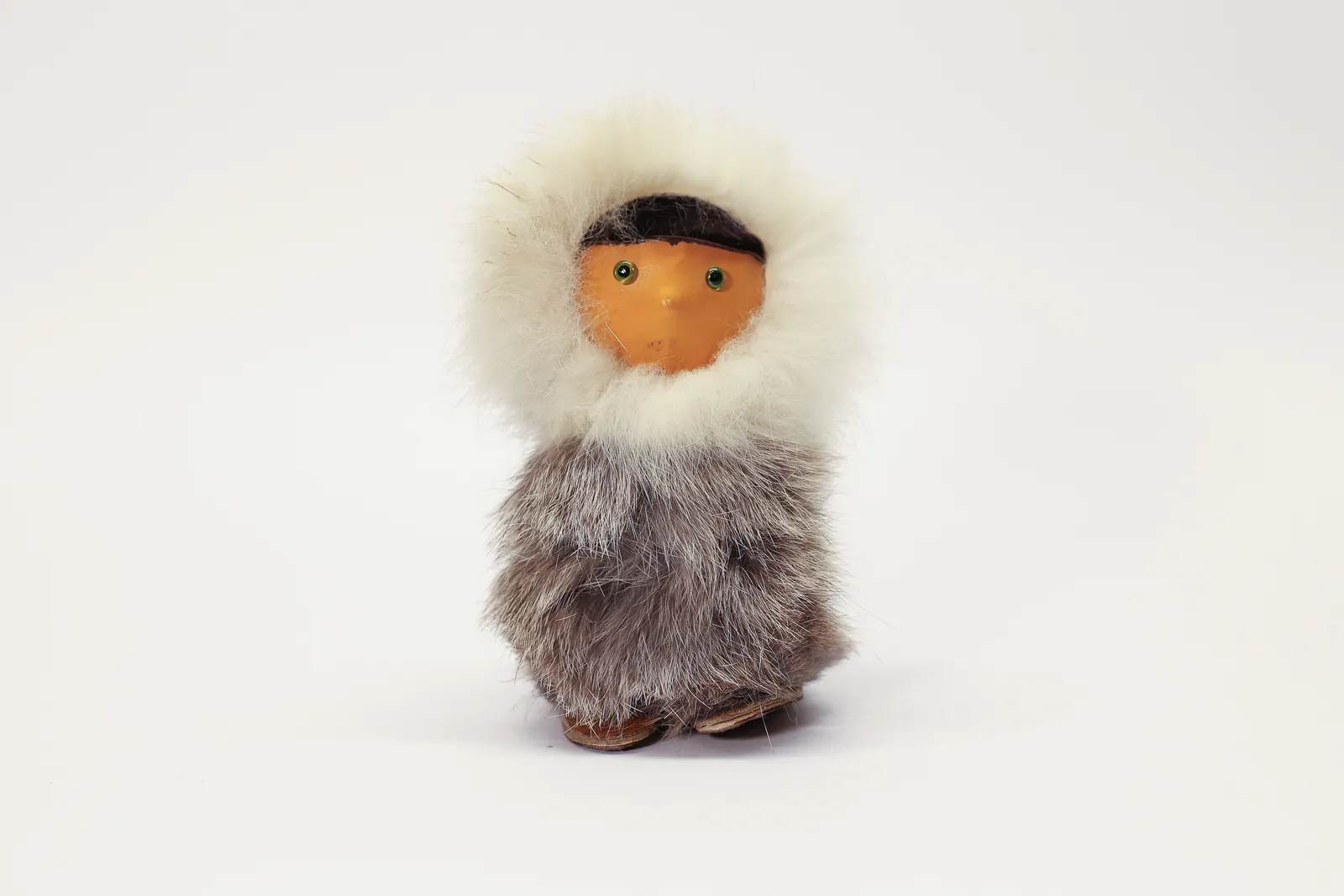 Fur & Papier-Mâché Doll