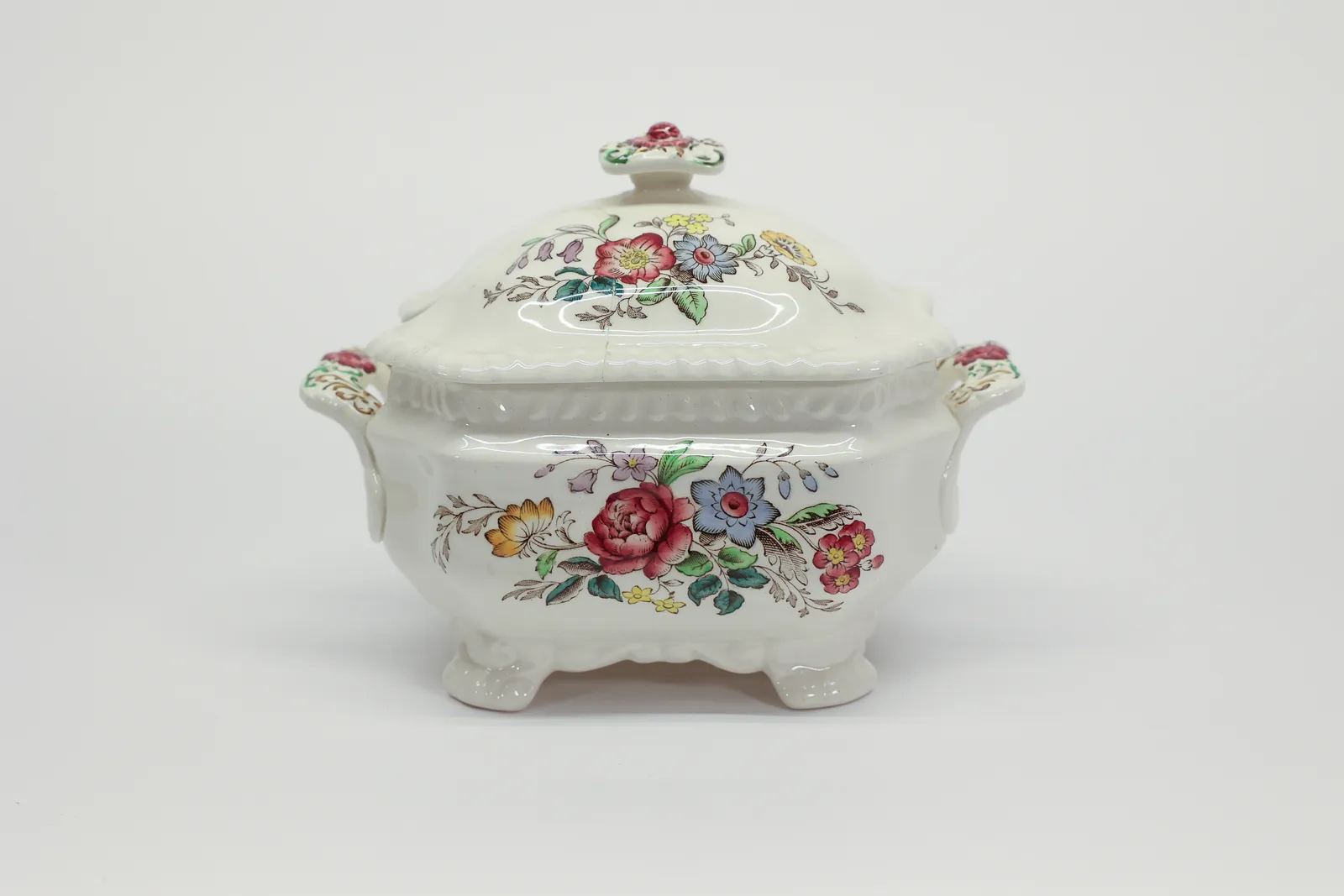 Copeland Spode "Romney" Gadroon Footed Sm Tureen