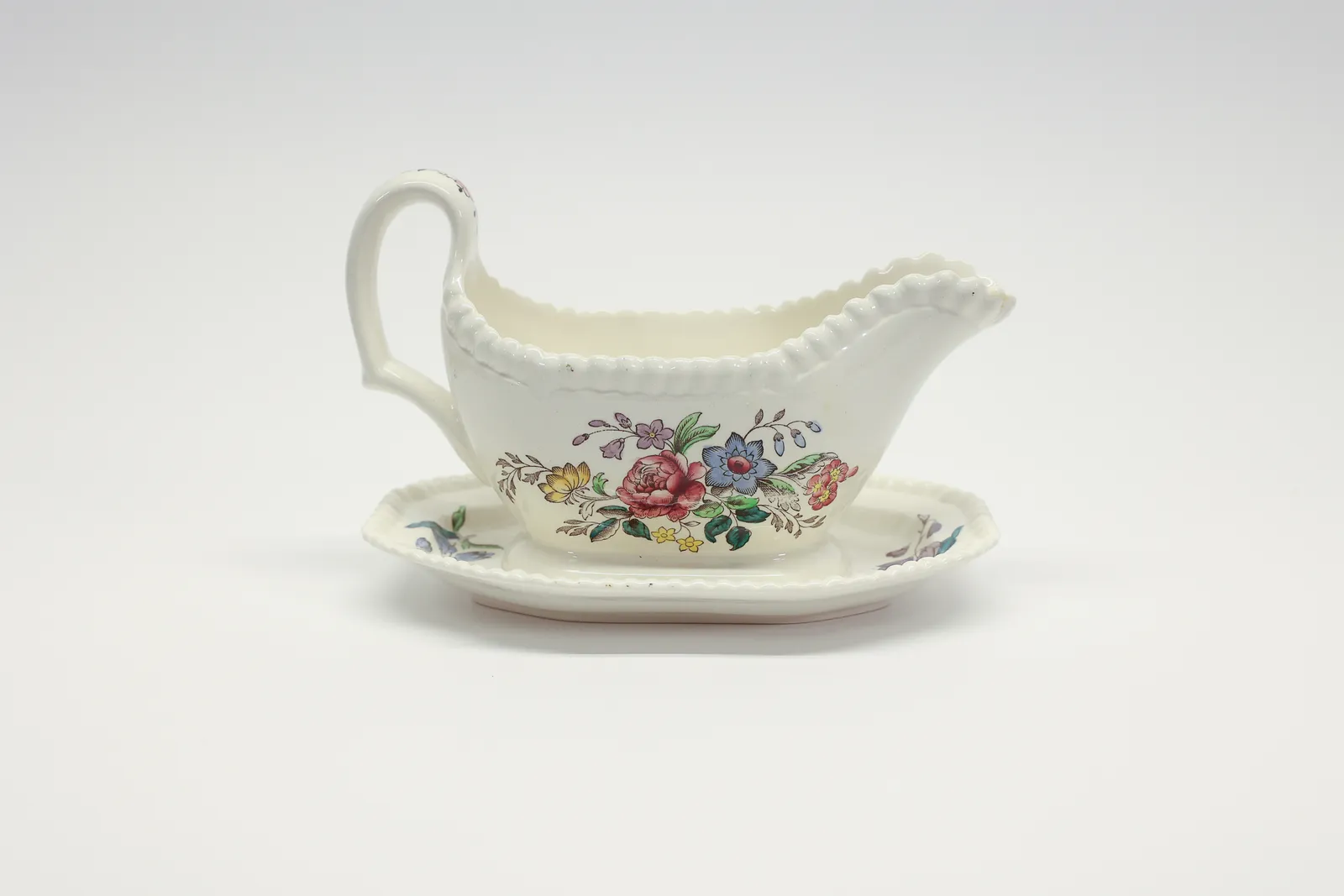 Copeland Spode ROMNEY Gravy Boat & Underplate