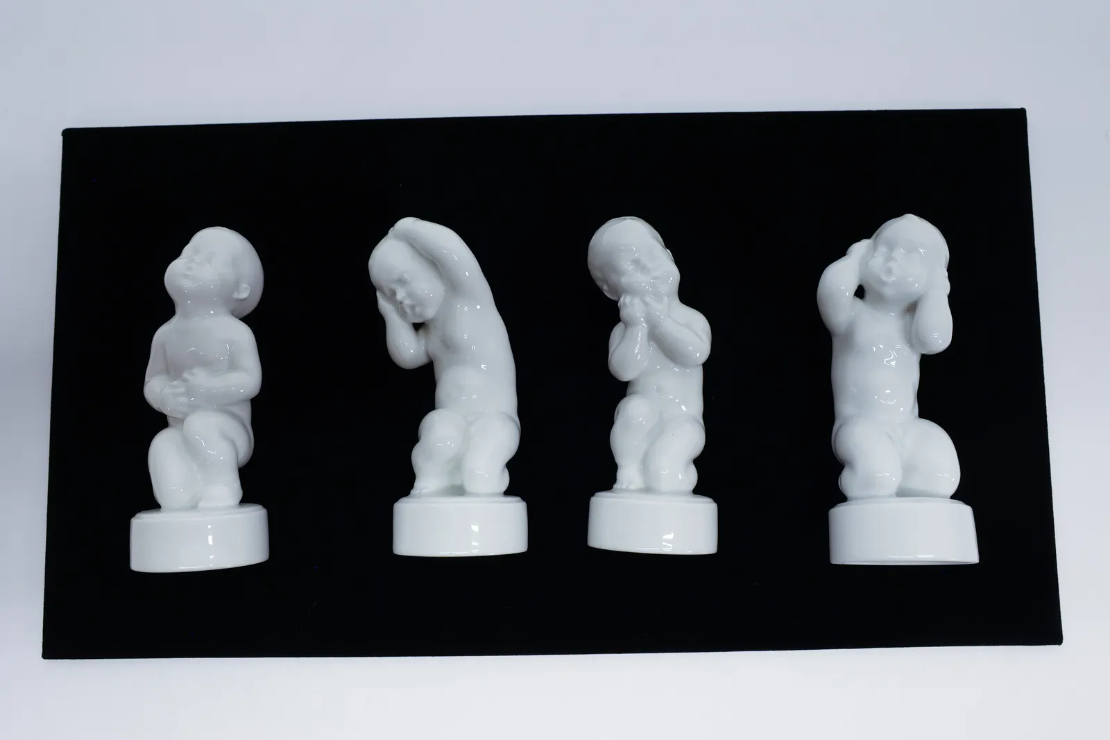 B&G 'The Four Aches' Danish Porcelain Figurines