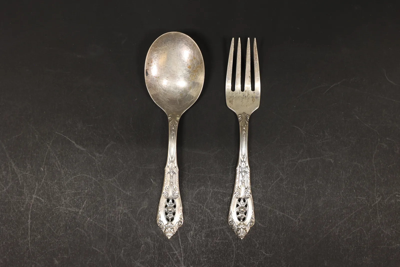 Wallace Sterling Baby Fork and Spoon Set
