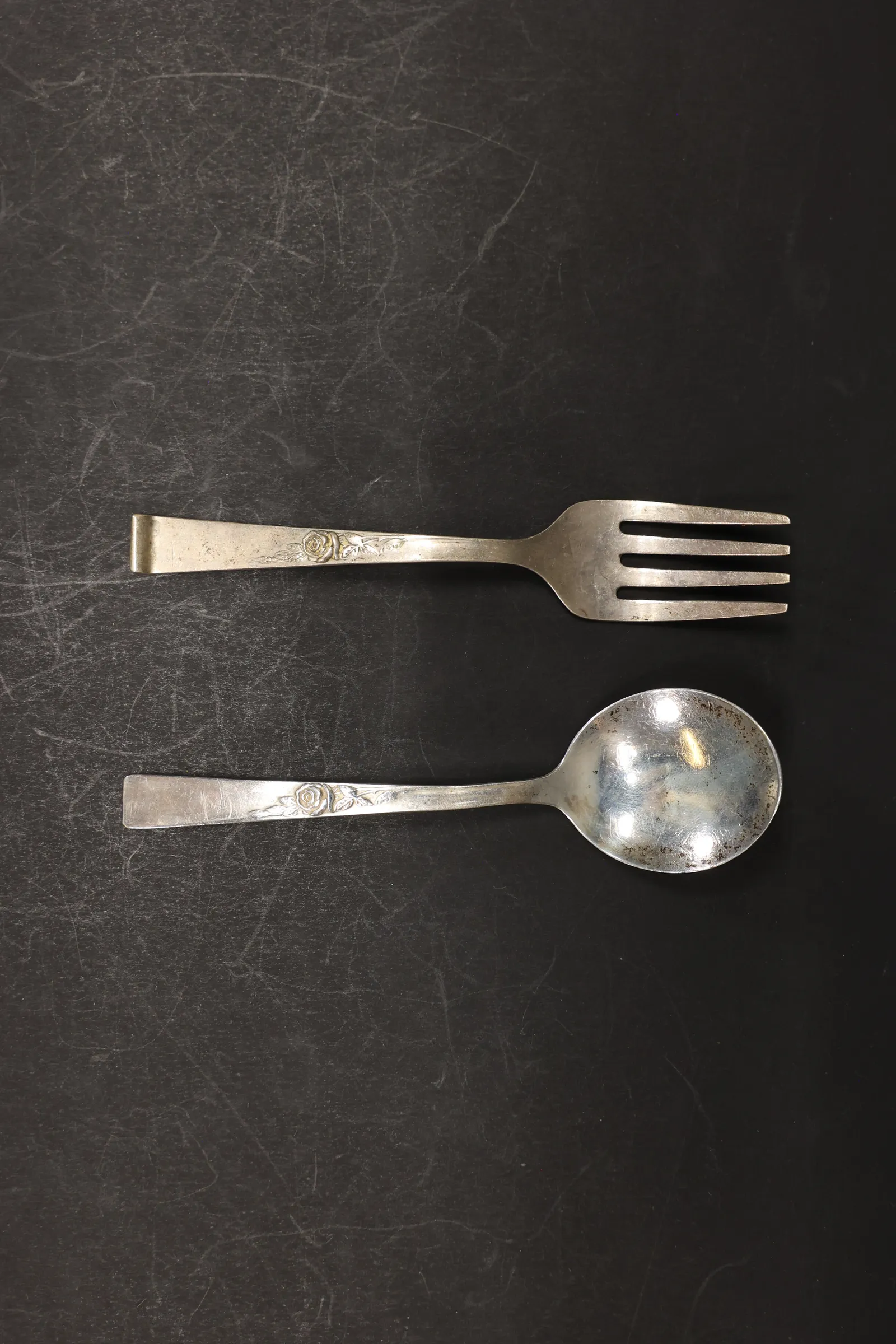 Reed & Barton Sterling Baby Fork and Spoon
