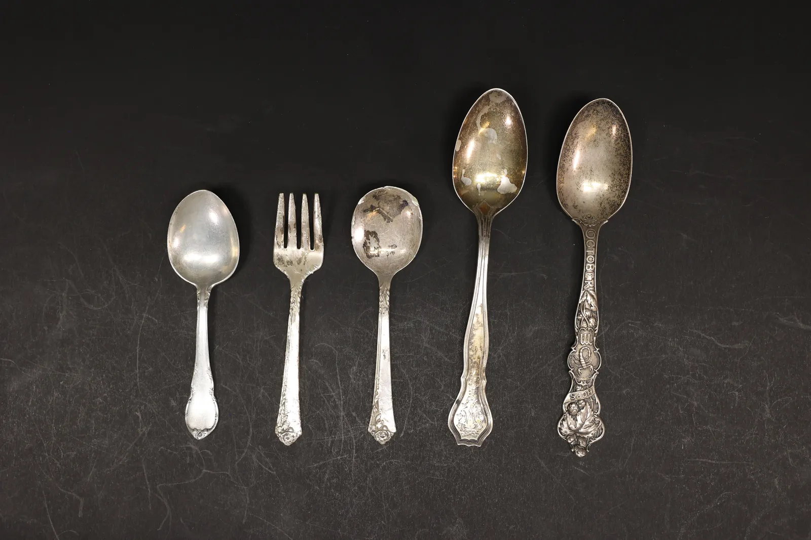 Mixed Sterling Silver Flatware Lot, 5 Pieces