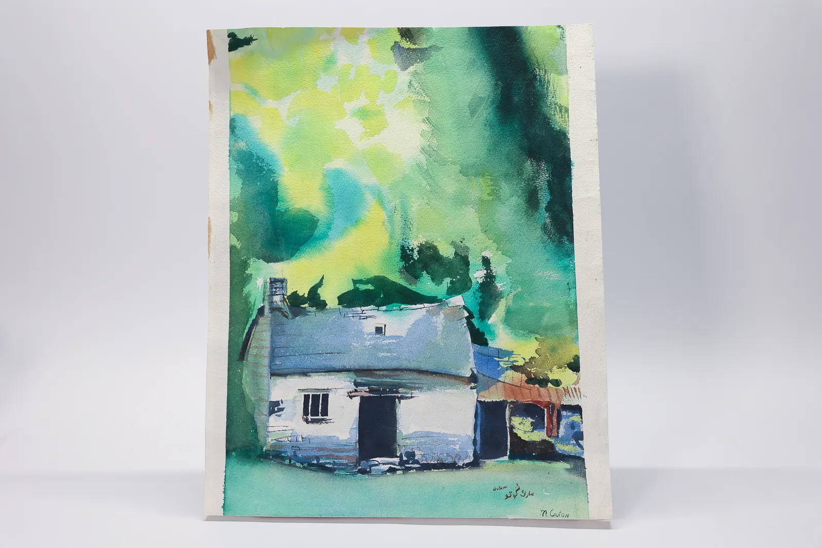 Mark Gutow Double-Sided Watercolor Painting