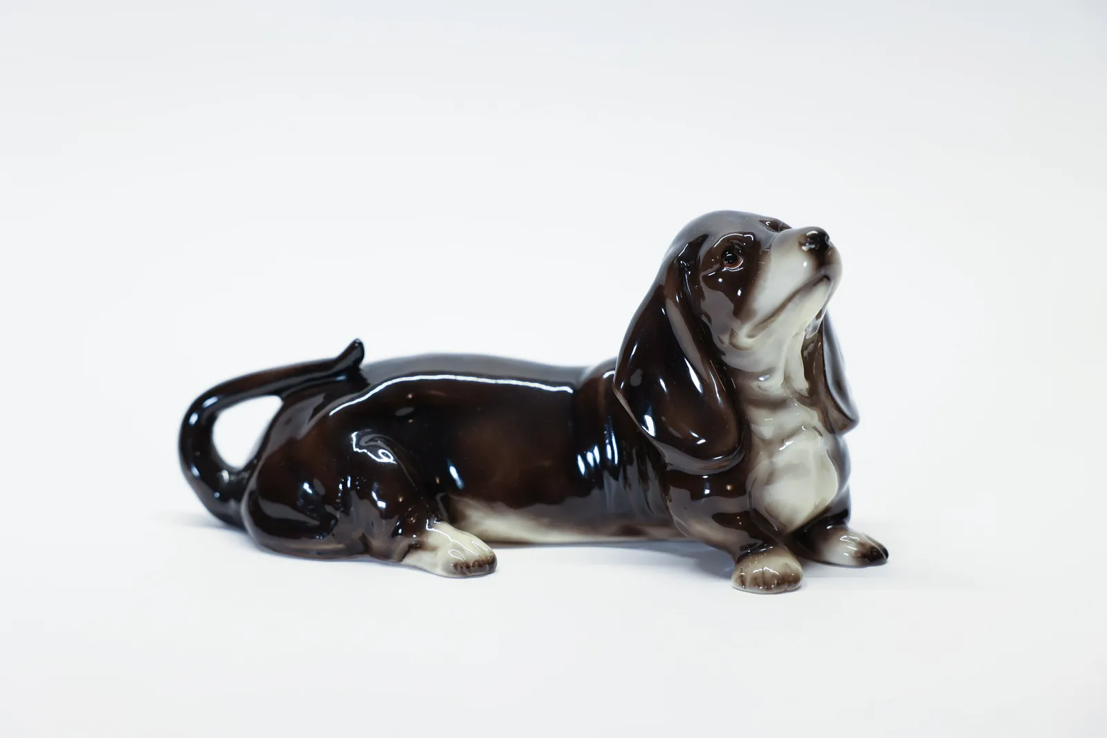 Vintage Ceramic Dachshund Figurine 7.75"