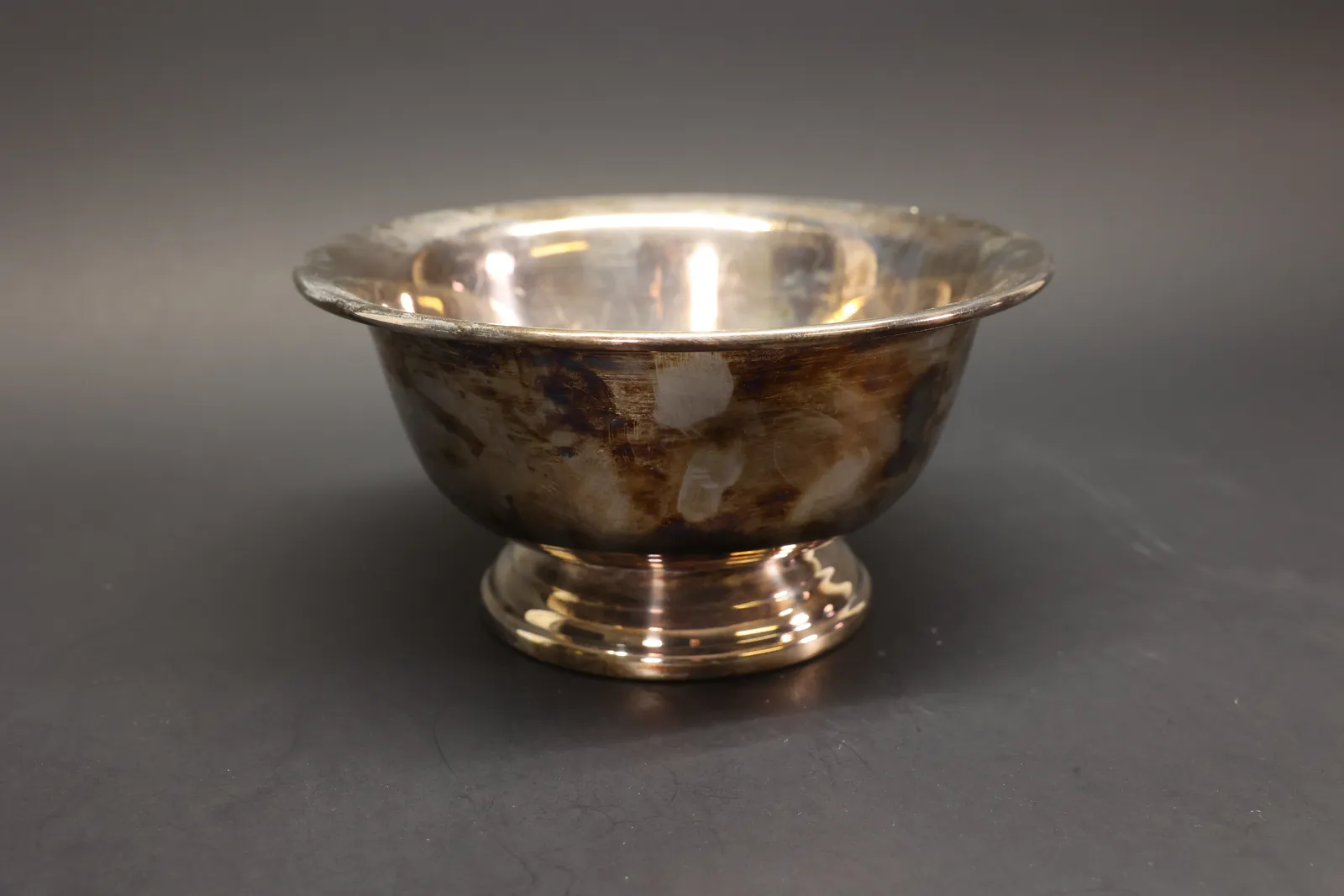 Poole Silver Co. Footed Bowl, Silver Plate