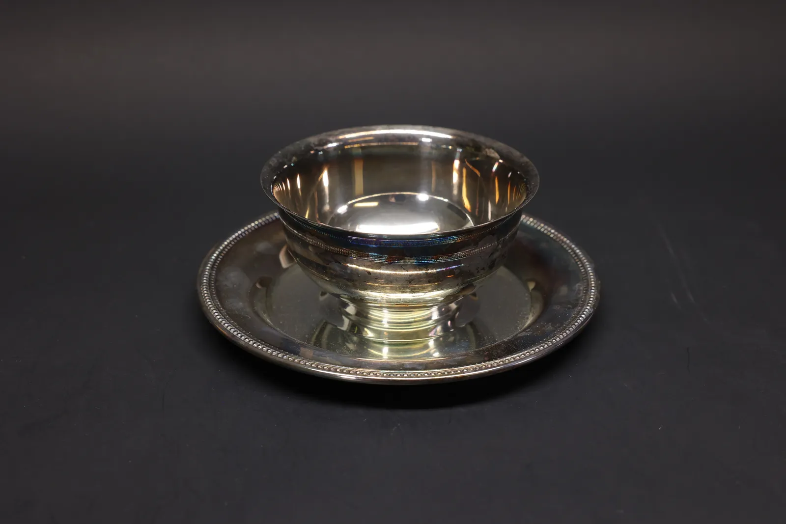 Oneida Silver-Plate Bowl with Underplate