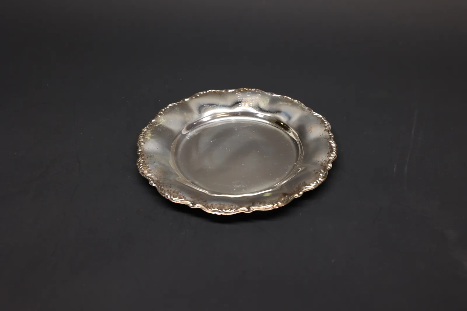 Scalloped Silver-Plate Trophy Dish, 1957