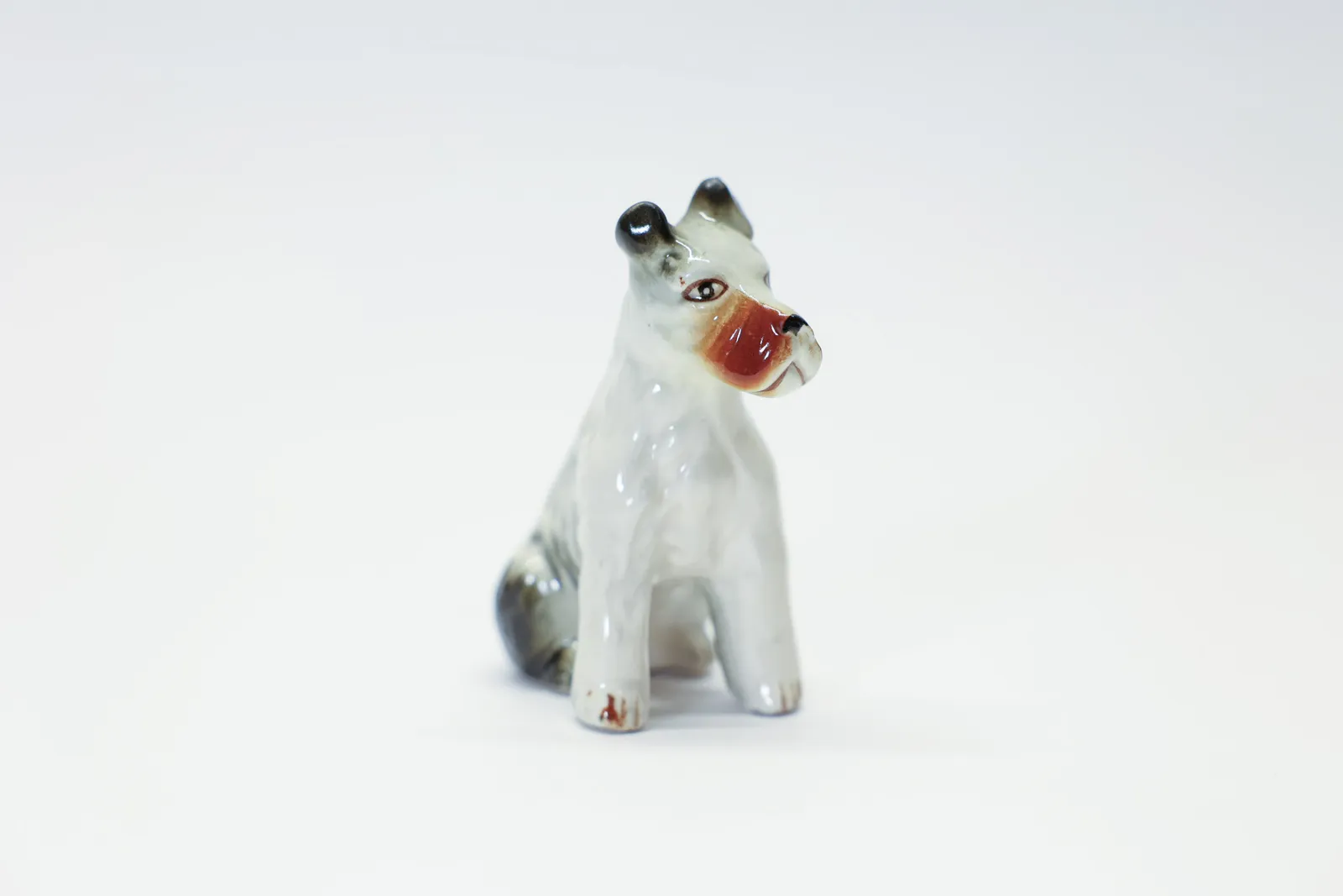 Vintage Fox Terrier Porcelain Figurine 3.5"