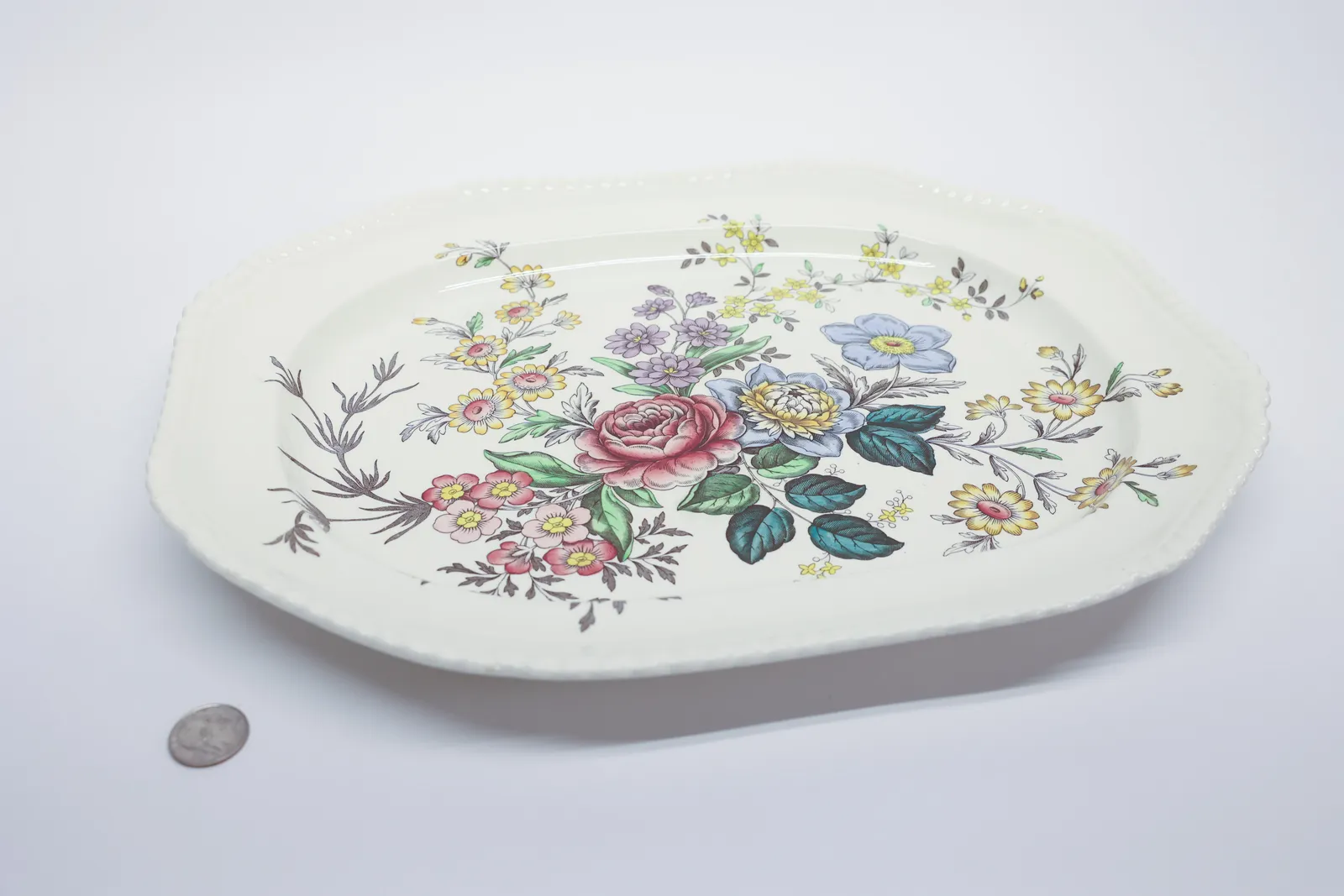 Copeland Spode "Romney" Gadroon Platter, England