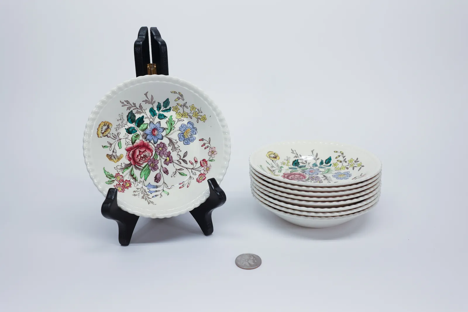 Copeland Spode "Romney" Fruit/Dessert Bowls, Set 9