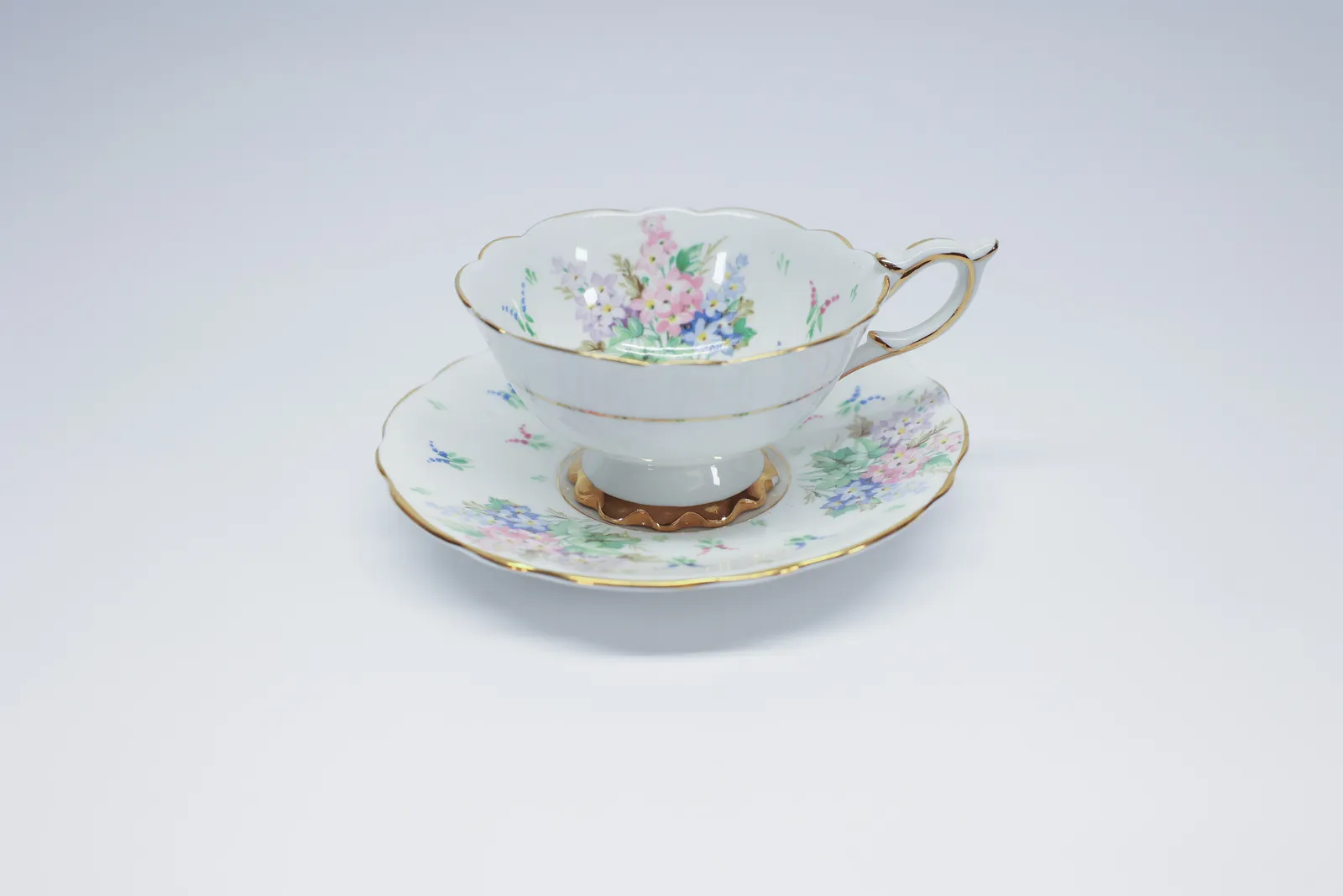 Royal Stafford Bone China Floral Cup & Saucer