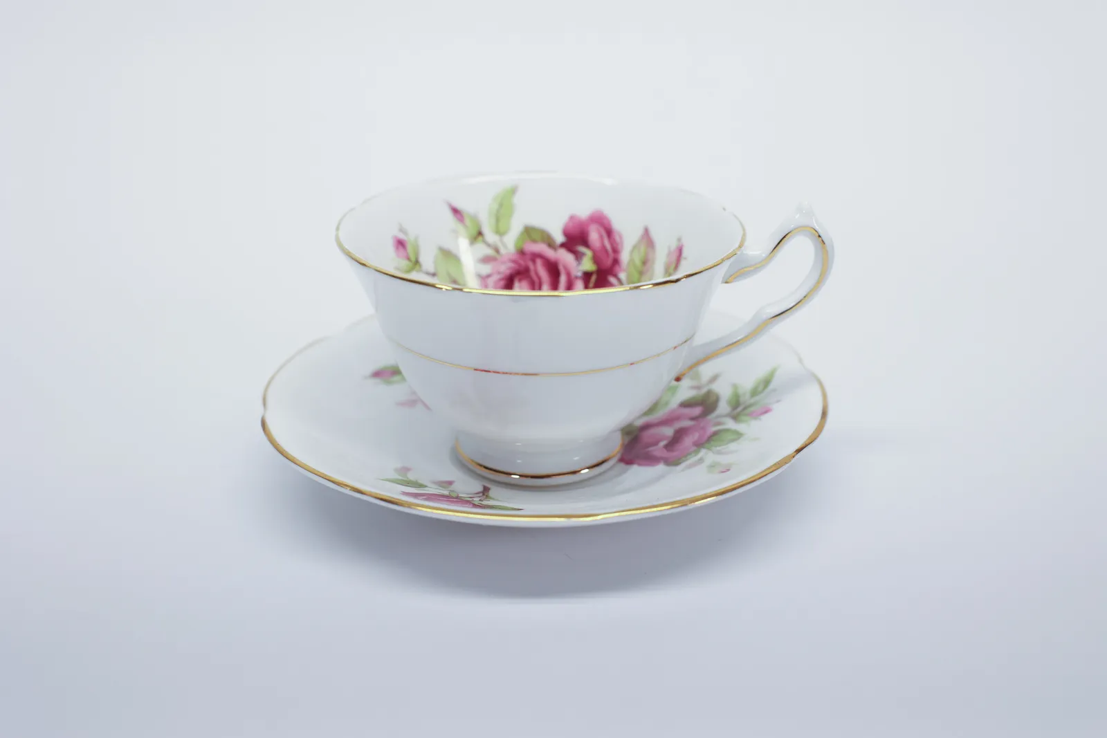 Collingwood Bone China Rose Cup & Saucer