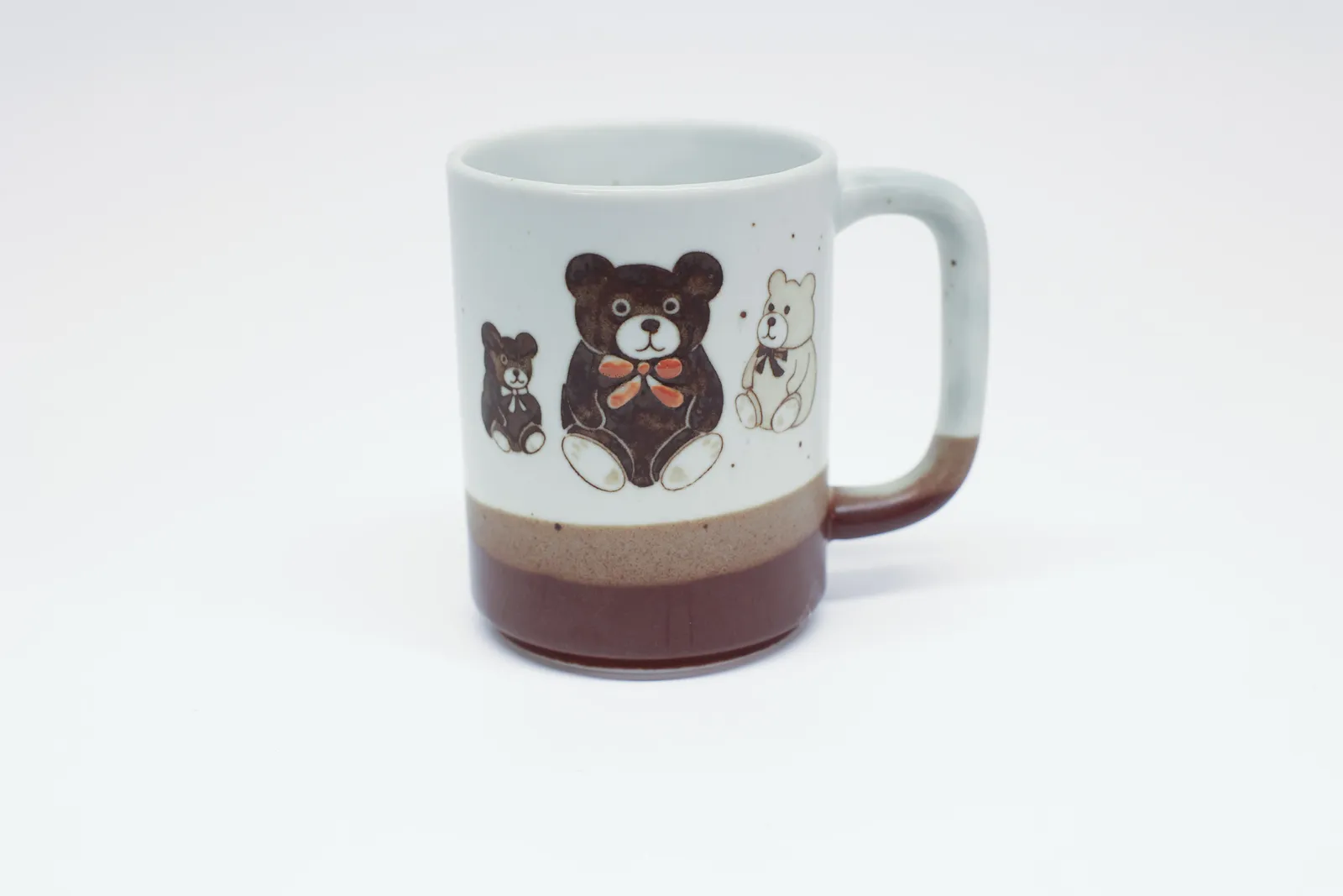 Otagiri Style Stoneware Teddy Bear Trio Mug