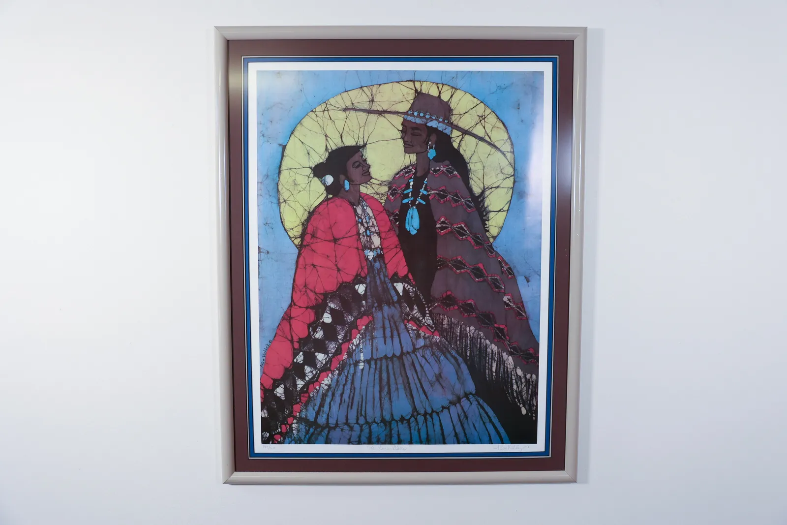 Alice Valdez "La Luna Llena" Signed Batik Print