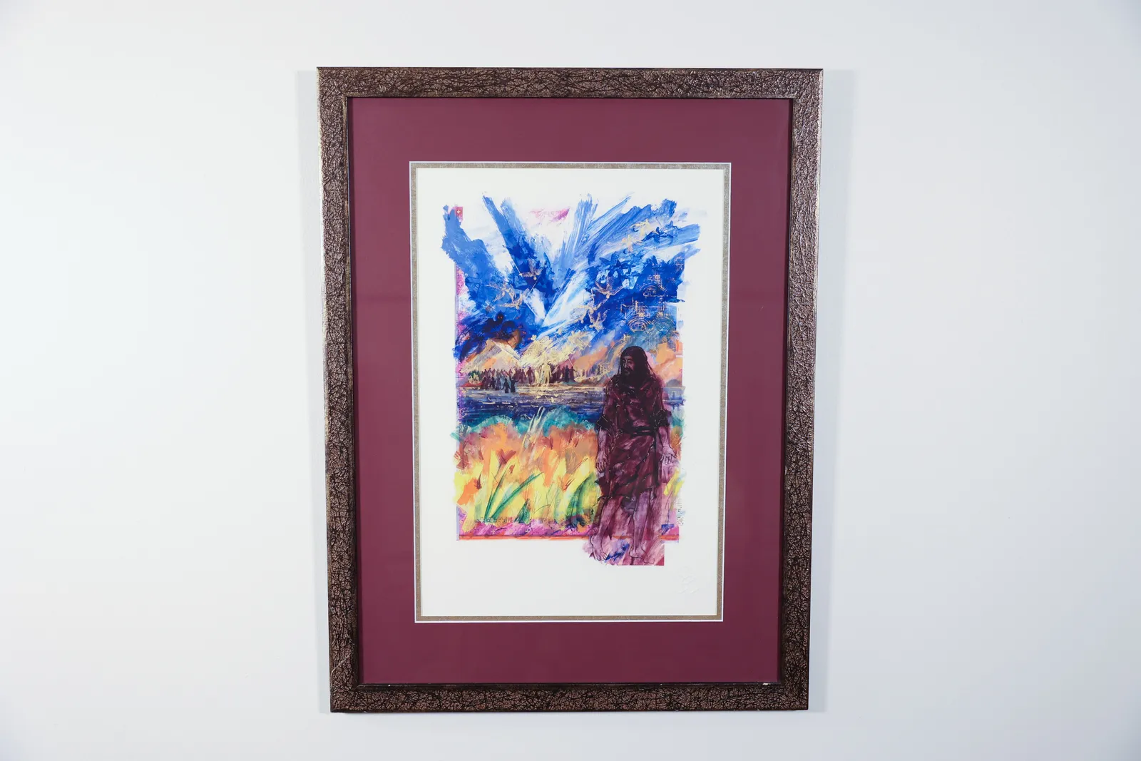 Saint John's Bible Print, Baptism of Jesus