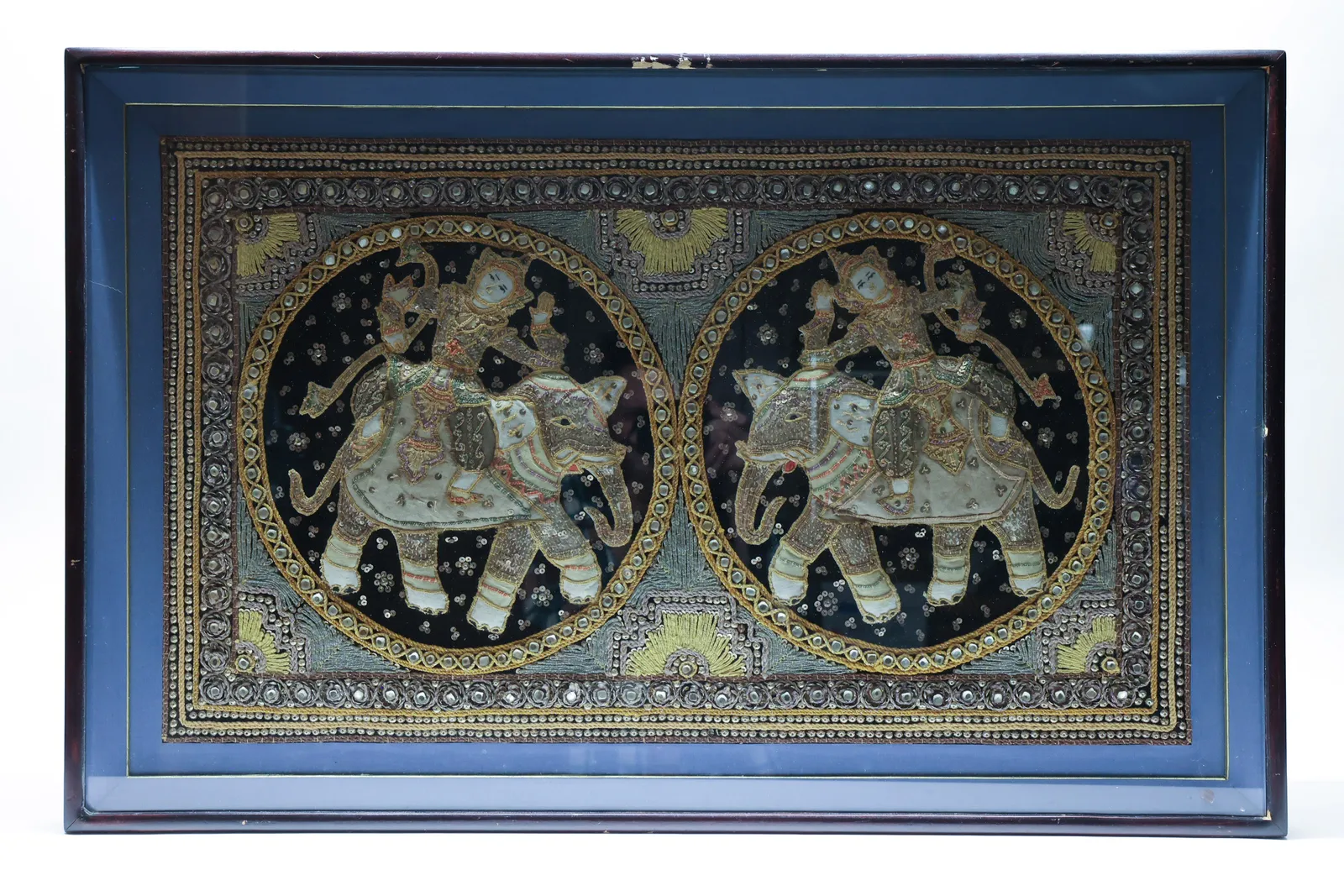 Antique Burmese Kalaga Tapestry