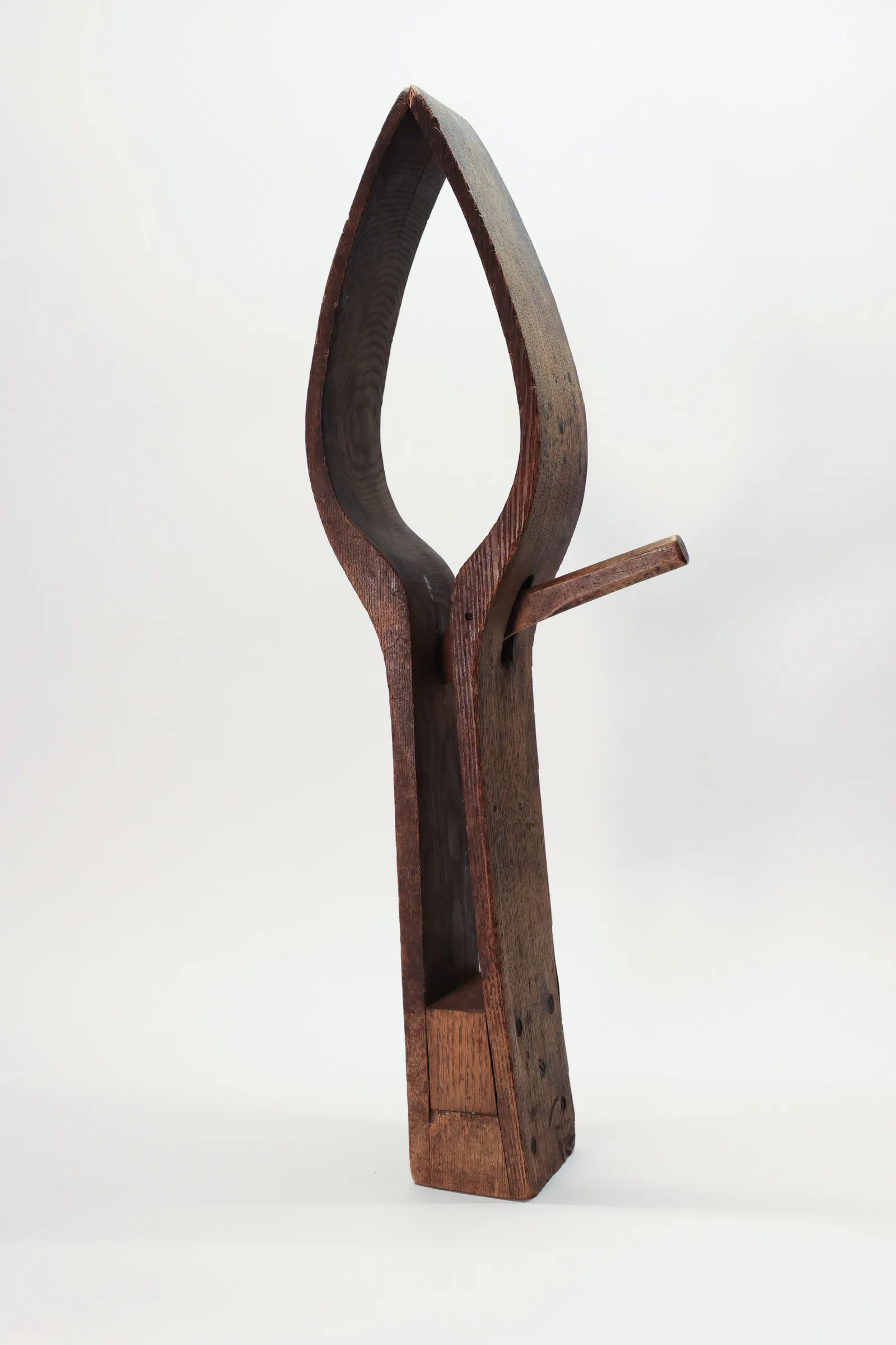 Antique Wooden Saddler's Vice