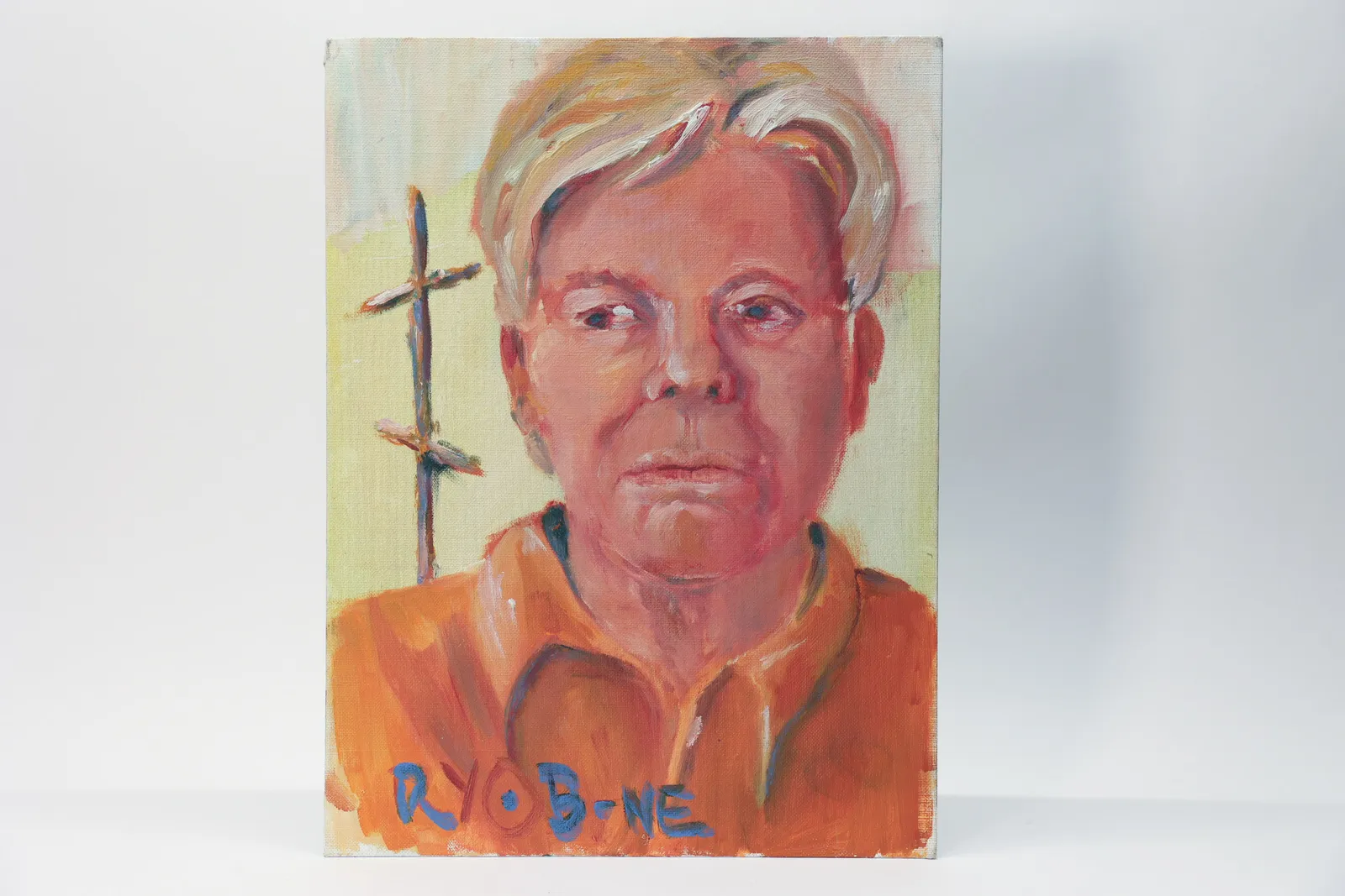 Original Portrait Painting on Board