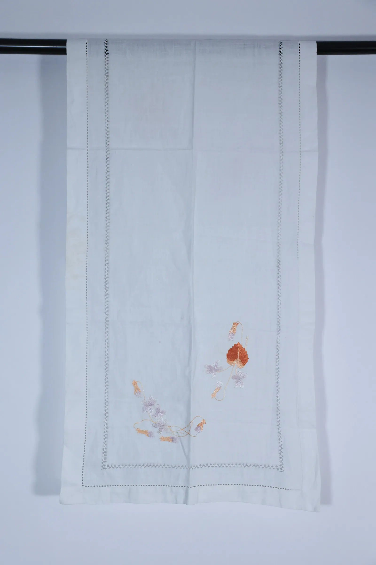 Vintage Hand Embroidered Table Scarf