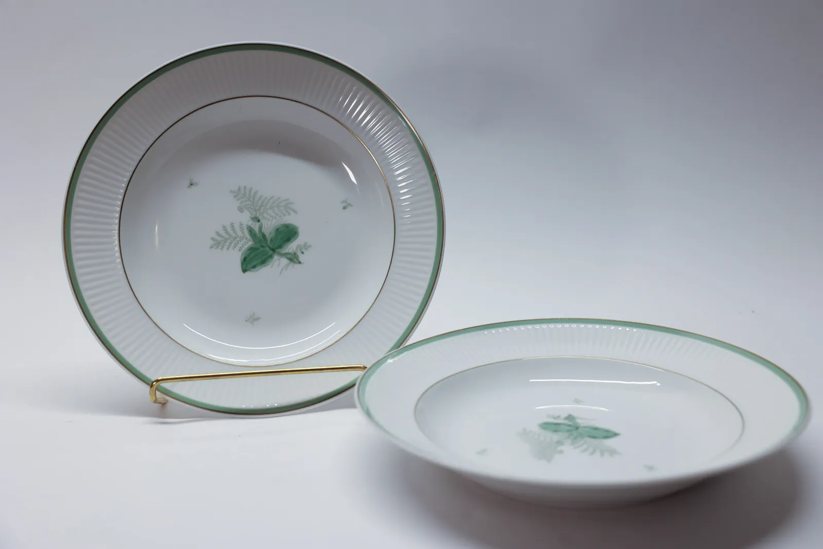 Royal Copenhagen Green Melody Plates