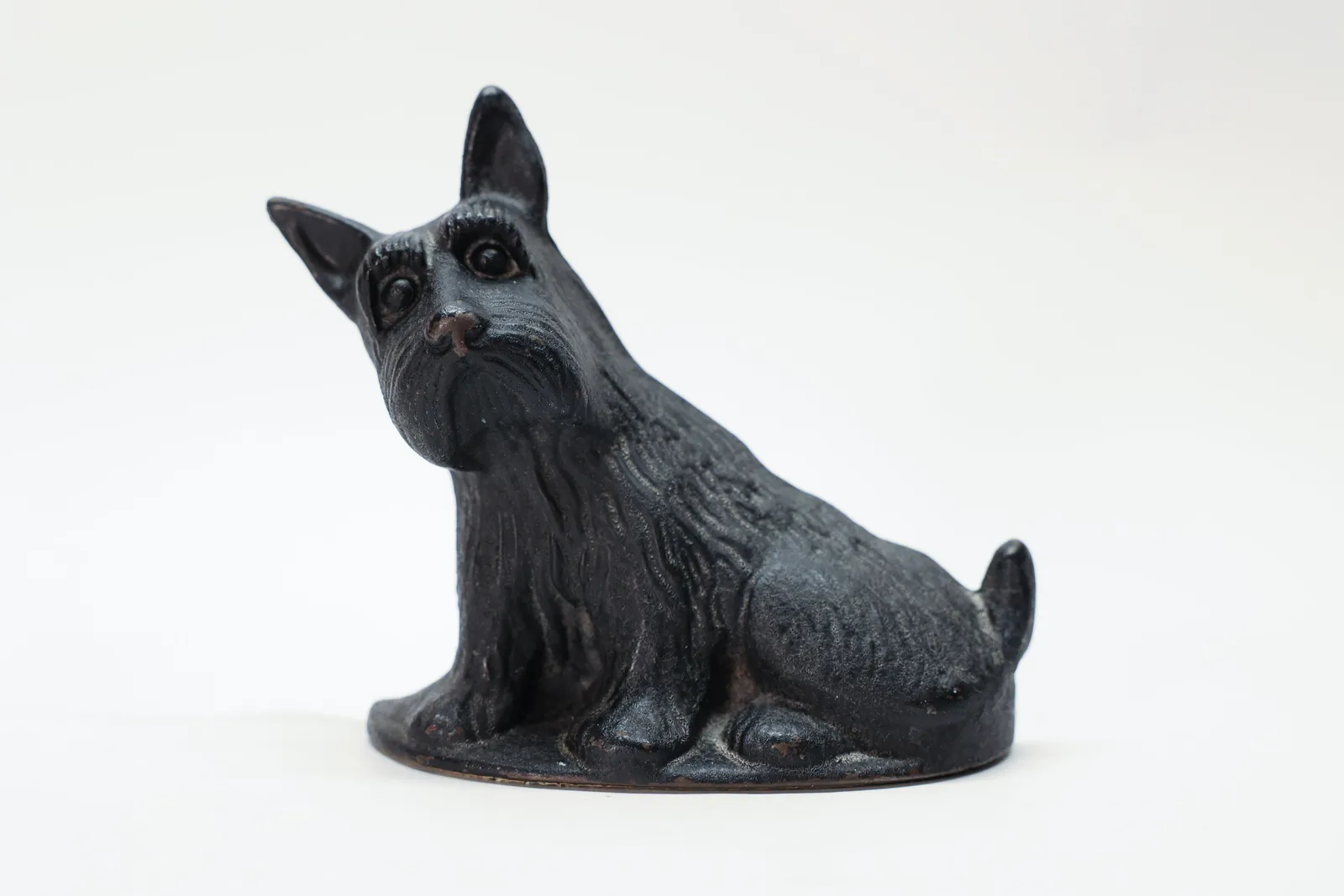 Antique Cast Iron Scottie Dog Bookend